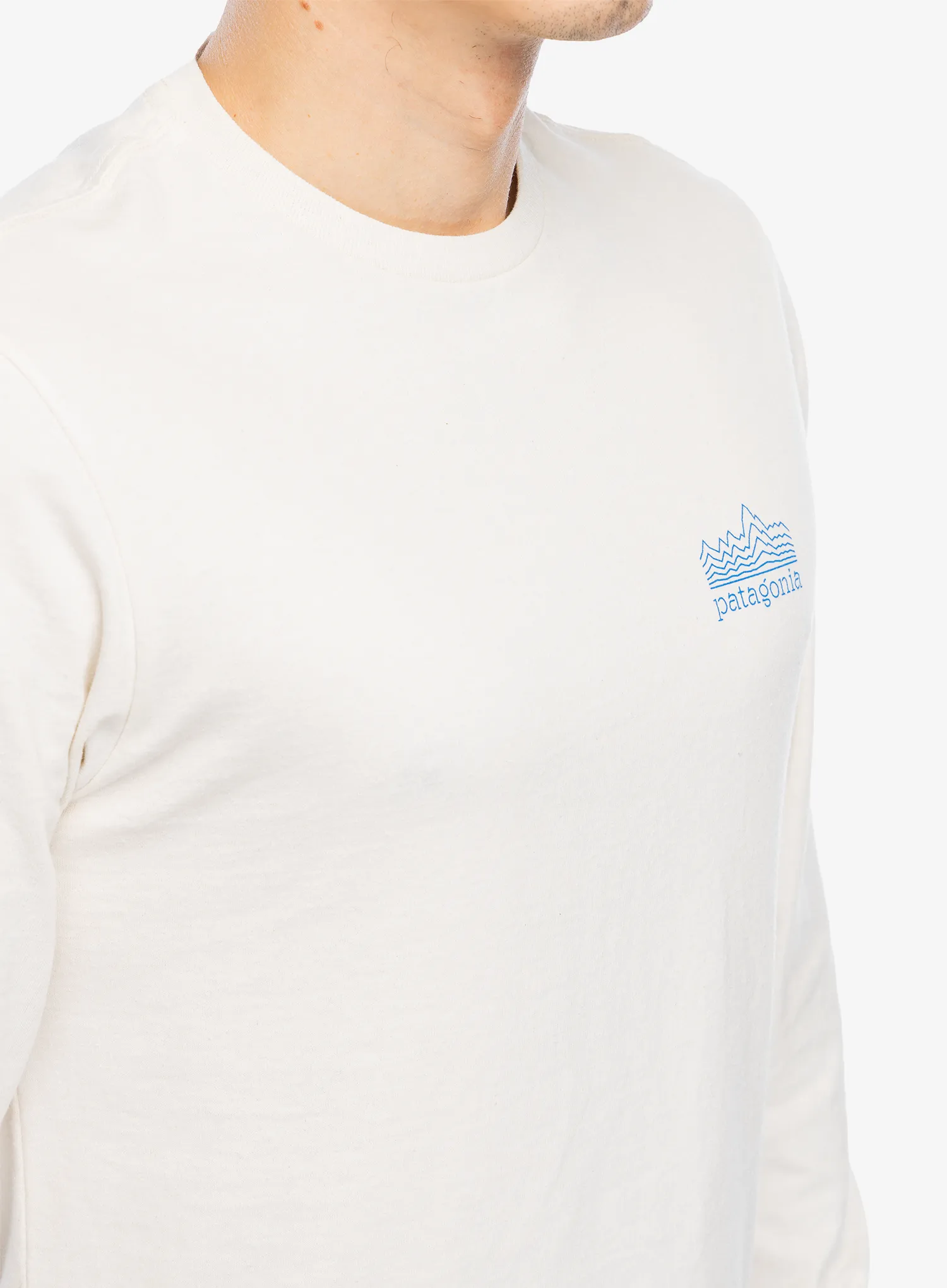 Longsleeve Patagonia L/S Strataspire Responsibili-Tee - birch white