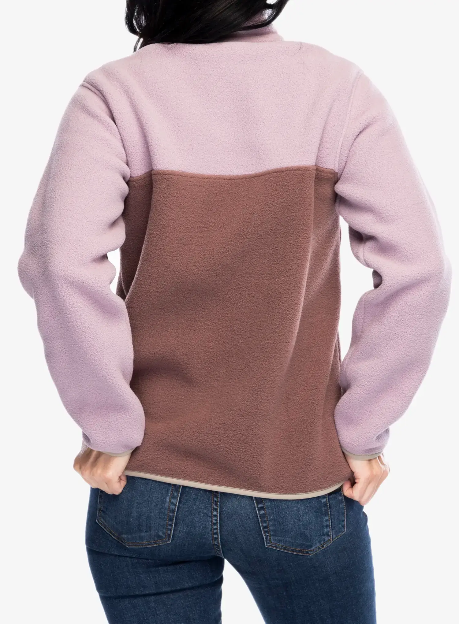 Fleecová mikina dámská Patagonia Lightweight Synch Snap-T Pullover - dulse mauve