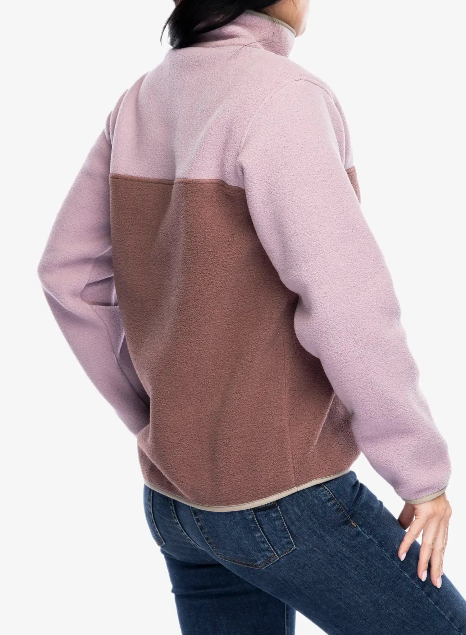 Fleecová mikina dámská Patagonia Lightweight Synch Snap-T Pullover - dulse mauve