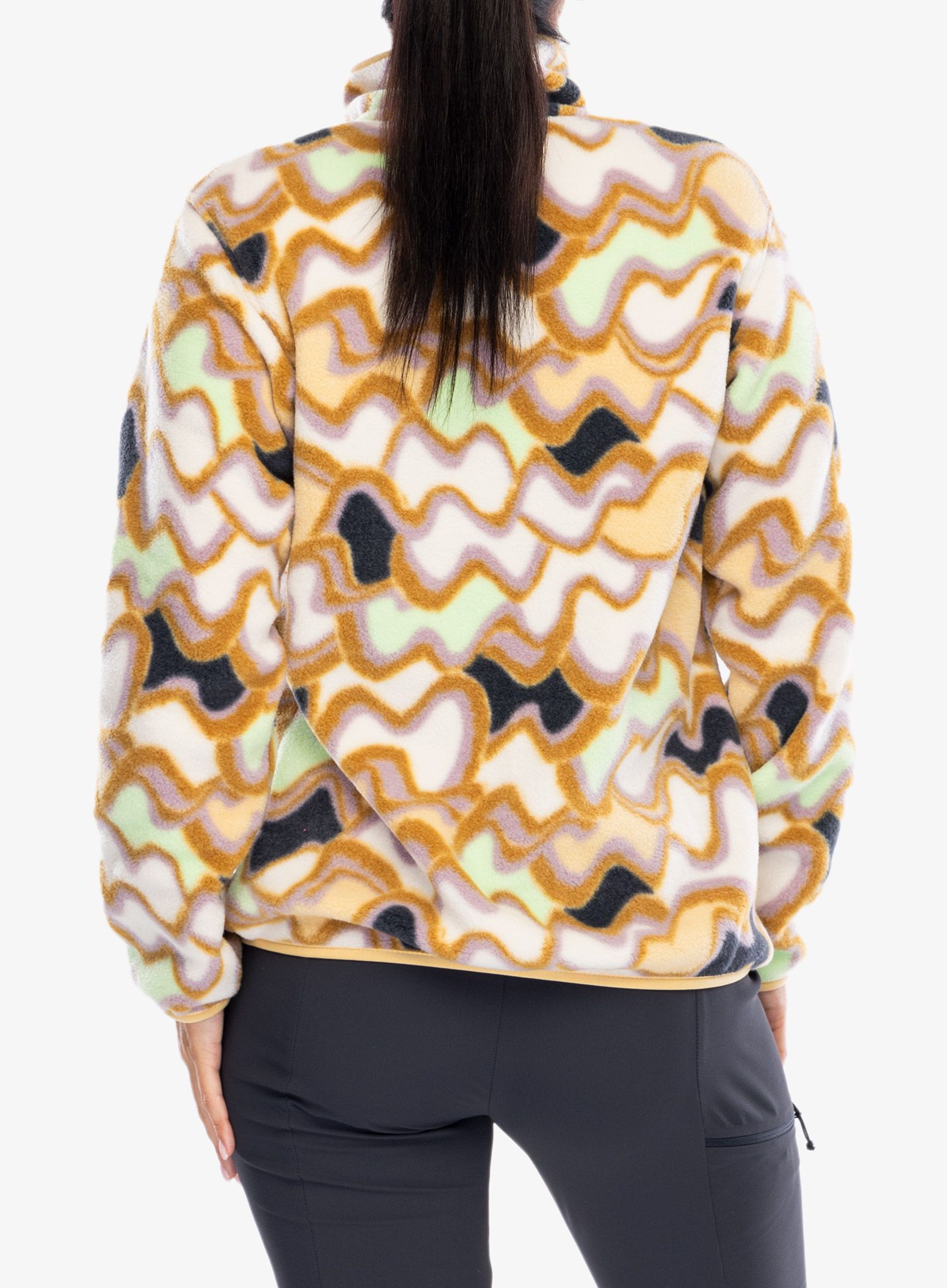 Fleece mikina dámská Patagonia Lightweight Synch Snap-T Pullover - mall currents natural