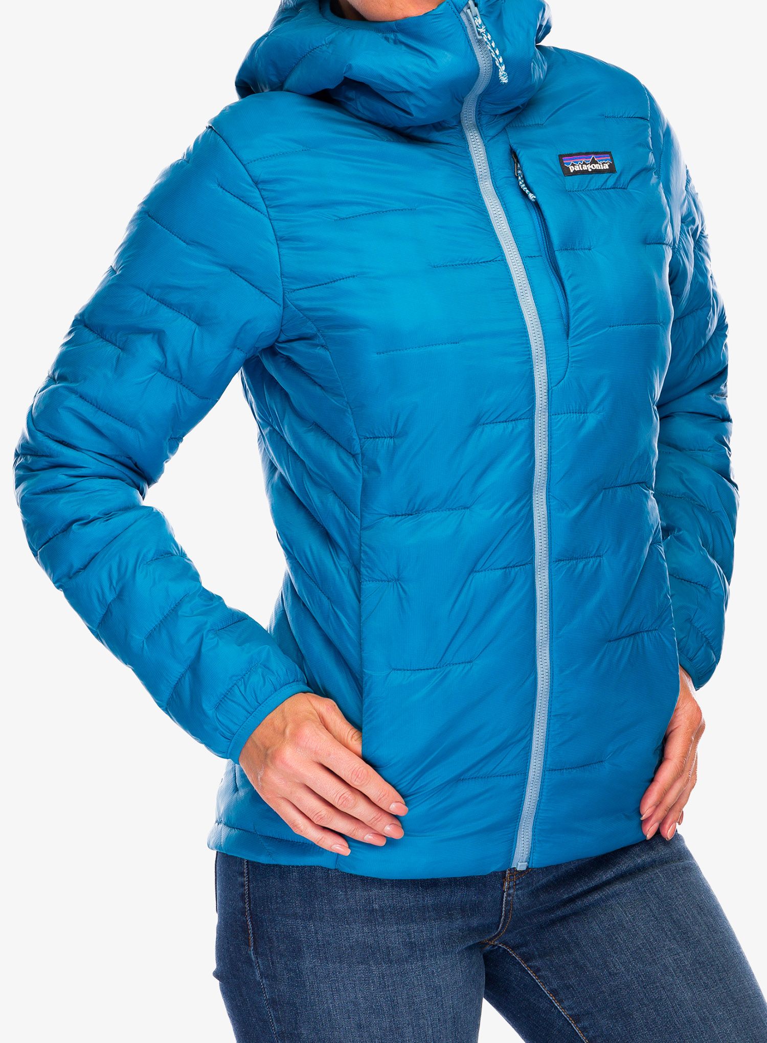 Dámská bunda Patagonia Macro Puff Hoody - steller blue