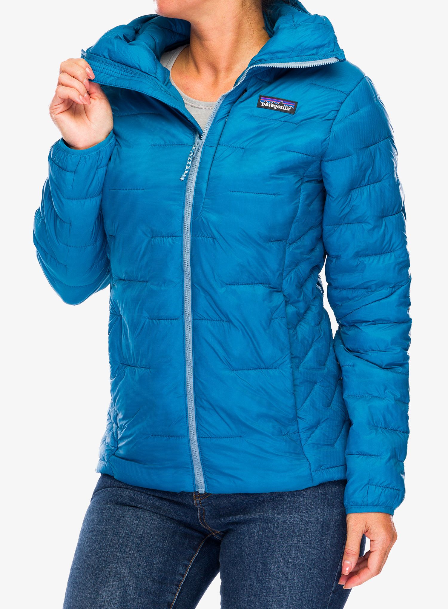 Dámská bunda Patagonia Macro Puff Hoody - steller blue