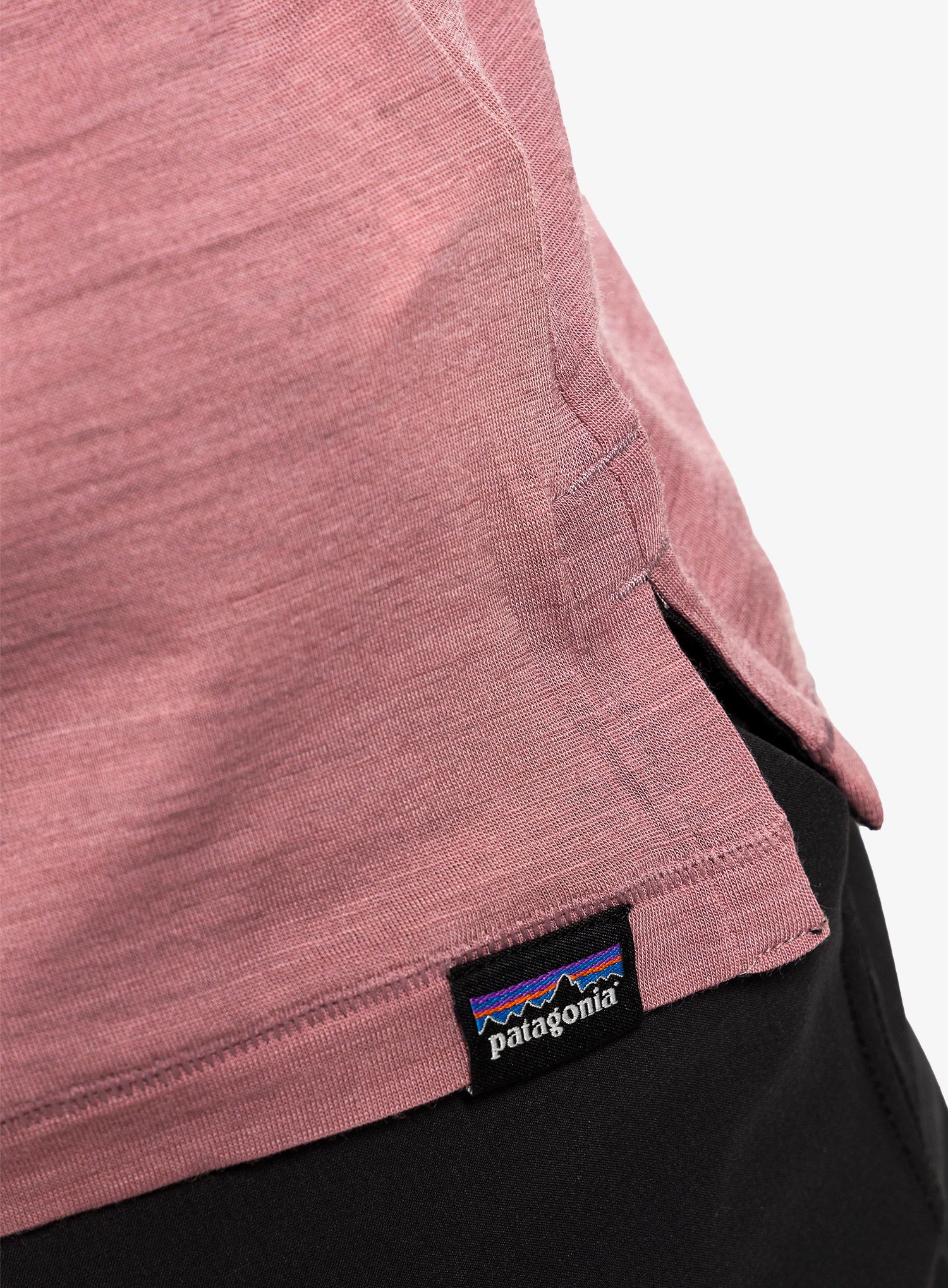 Cyklistické triko pánské Patagonia Merino 3/4 Sleeve Bike Jersey - evening mauve