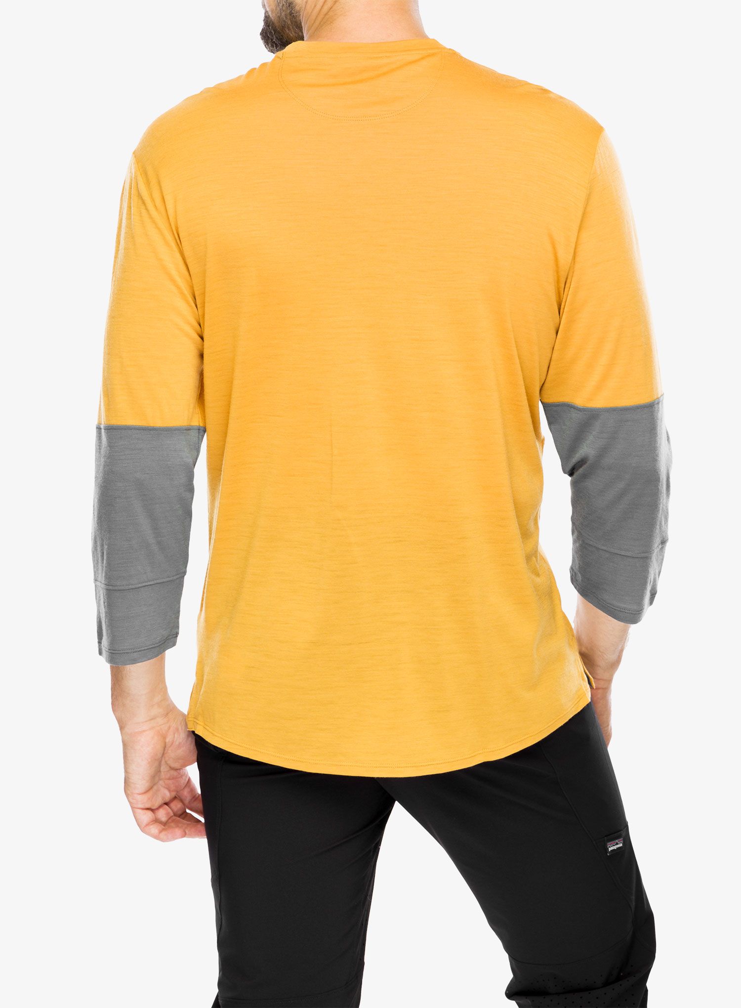Cyklistické triko Patagonia Merino 3/4 Sleeve Bike Jersey - golden caramel