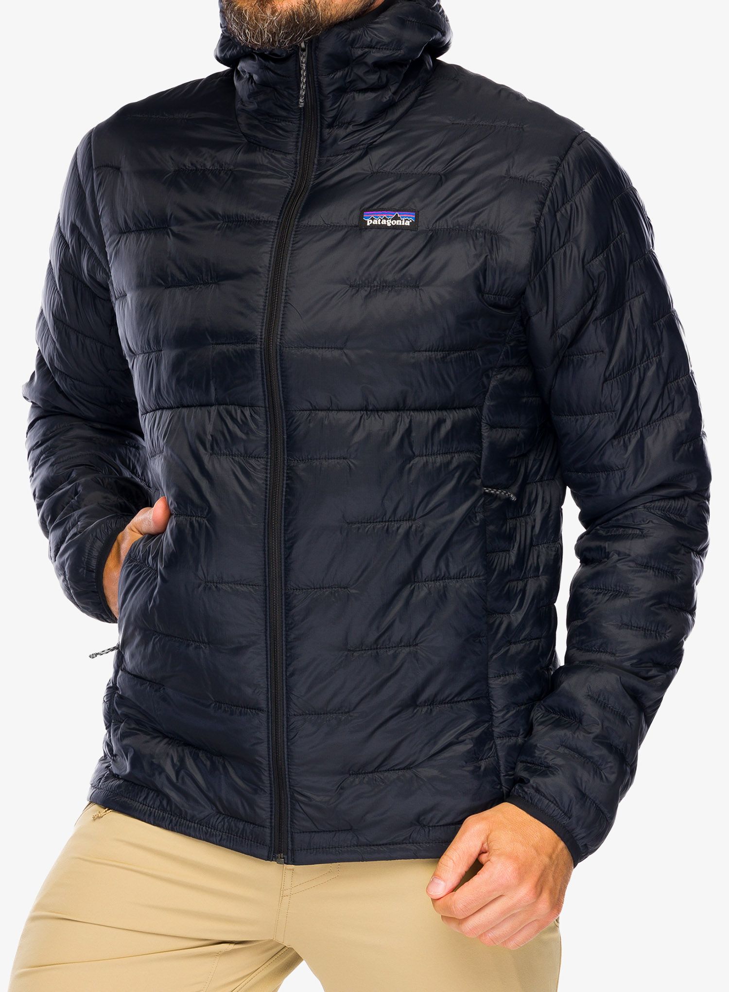 Bunda Patagonia Micro Puff Hoody - black