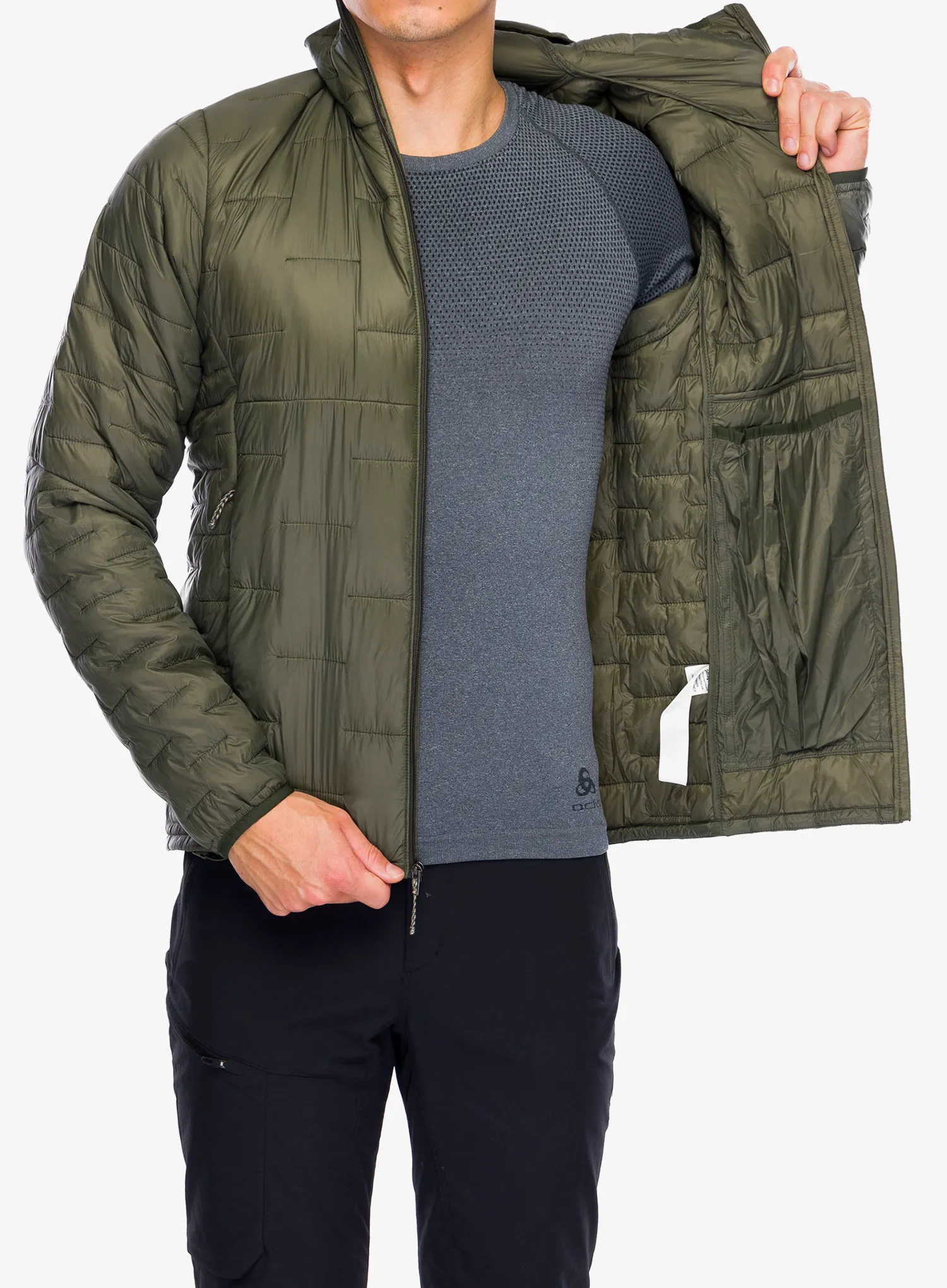 Zateplená bunda Patagonia Micro Puff Hoody - pine needle green