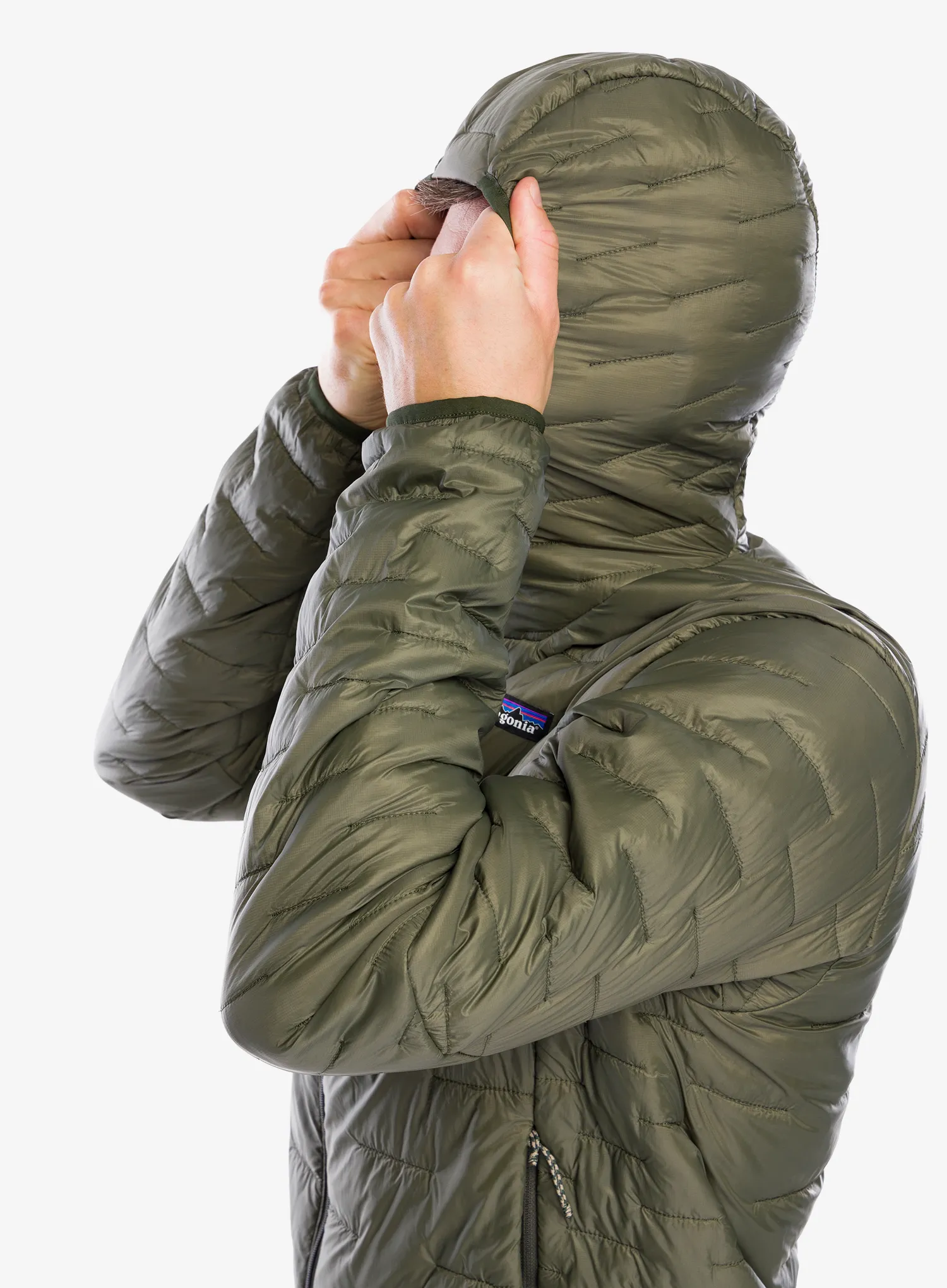Zateplená bunda Patagonia Micro Puff Hoody - pine needle green