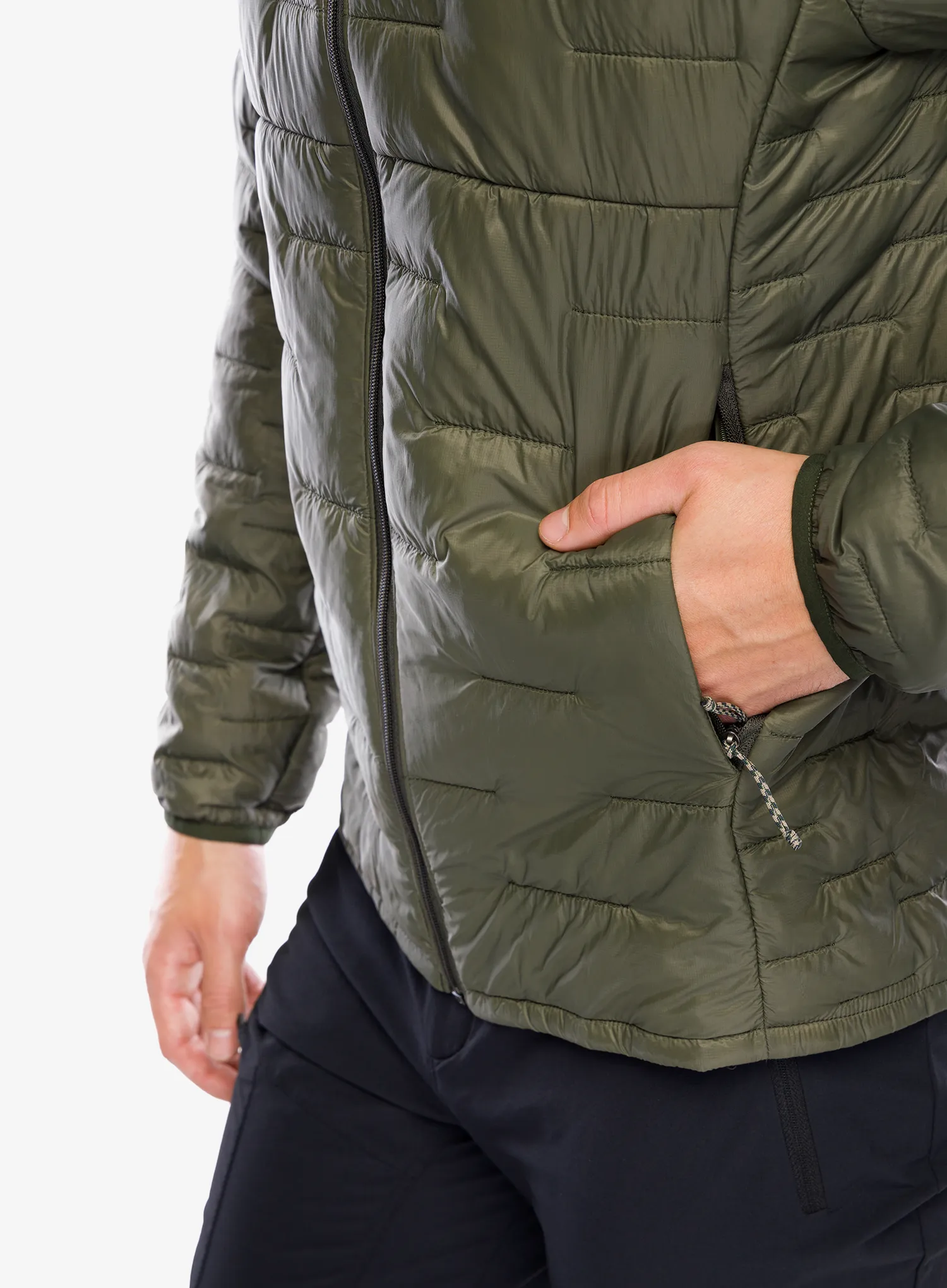 Zateplená bunda Patagonia Micro Puff Hoody - pine needle green