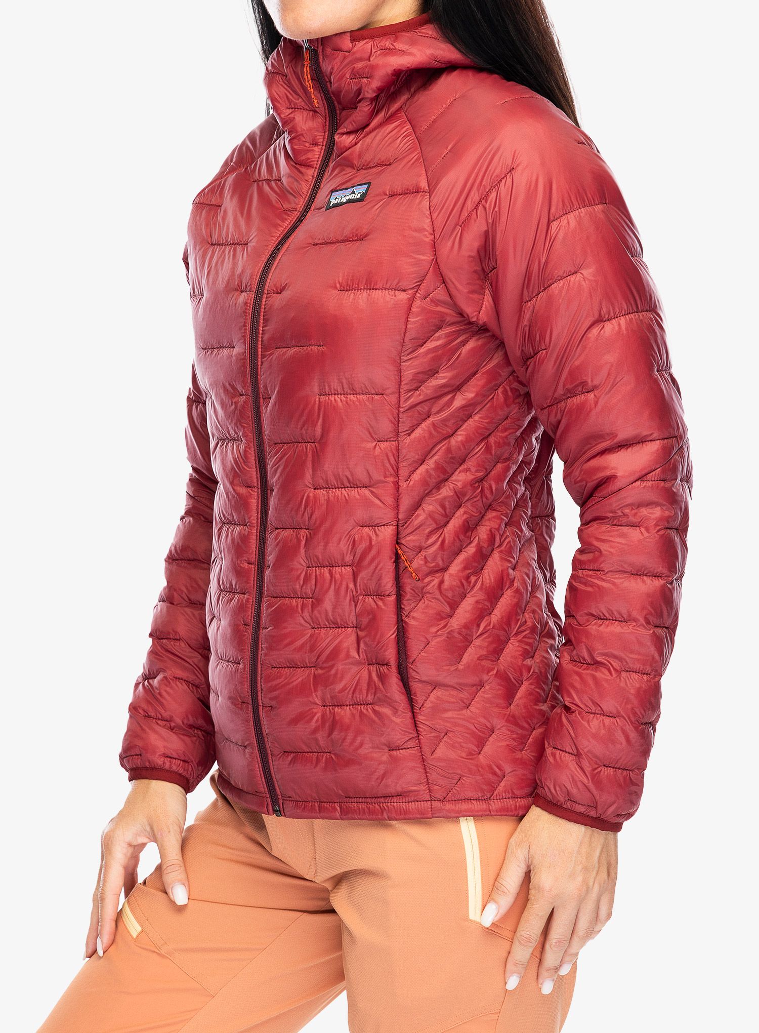 Zateplená bunda dámská Patagonia Micro Puff Hoody - oxide red