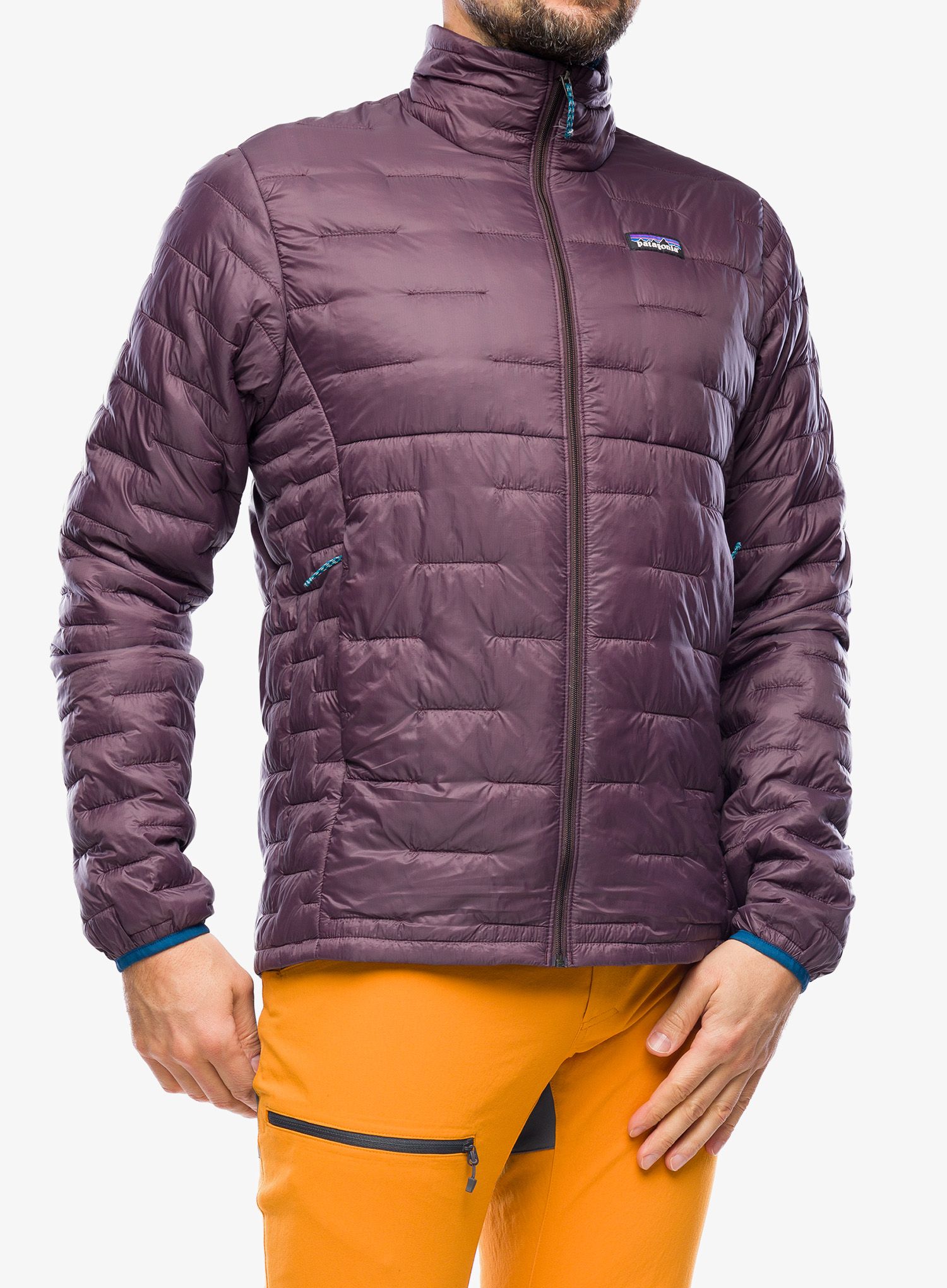 Zateplená bunda Patagonia Micro Puff Jacket - obsidian plum
