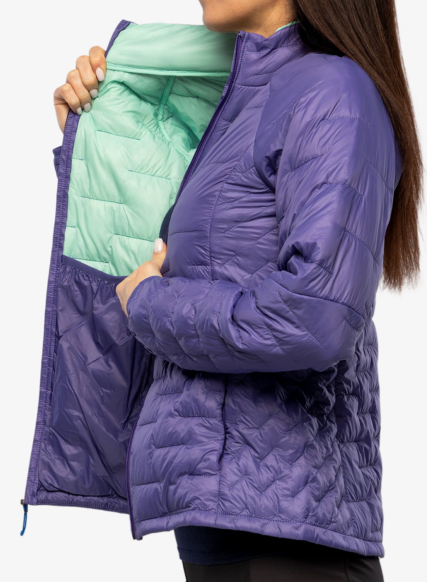 Zateplená bunda dámská Patagonia Micro Puff Jacket - perennial purple