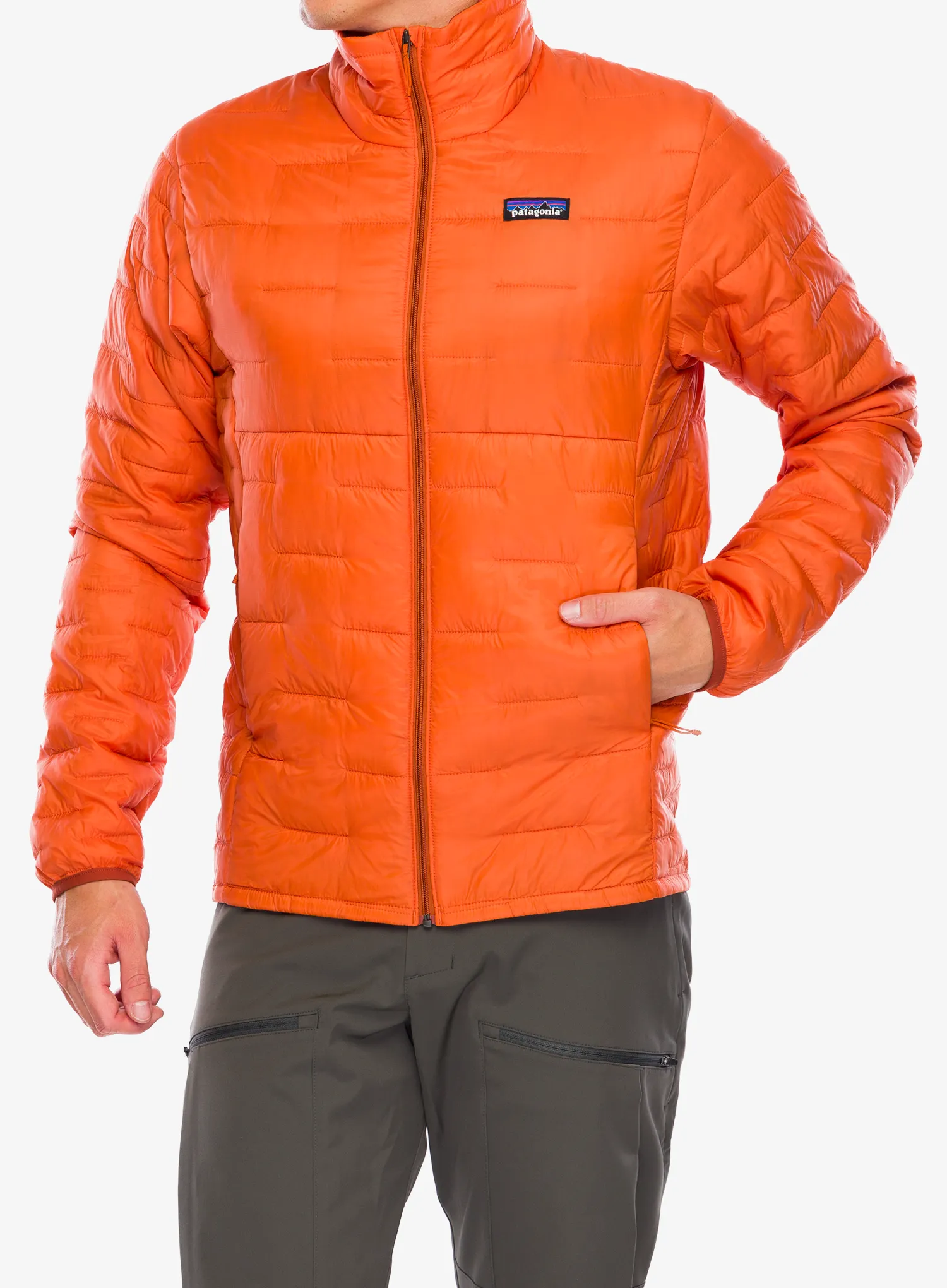 Zateplená bunda Patagonia Micro Puff Jacket - redtail rust