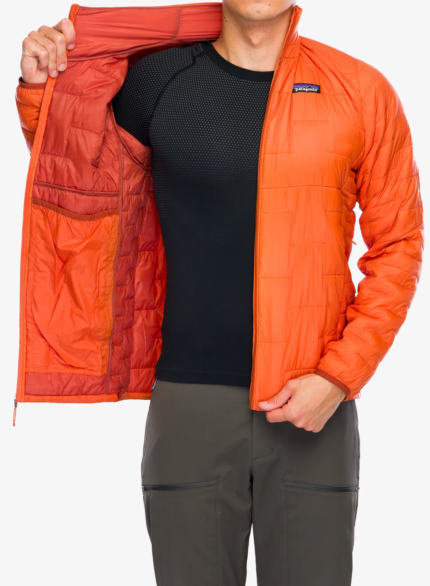 Zateplená bunda Patagonia Micro Puff Jacket - redtail rust