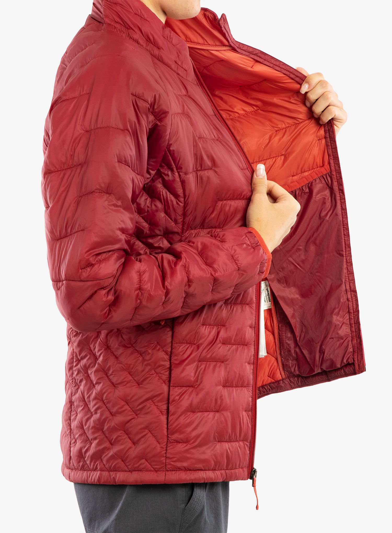 Dámská zateplená bunda Patagonia Micro Puff Jacket - wax red