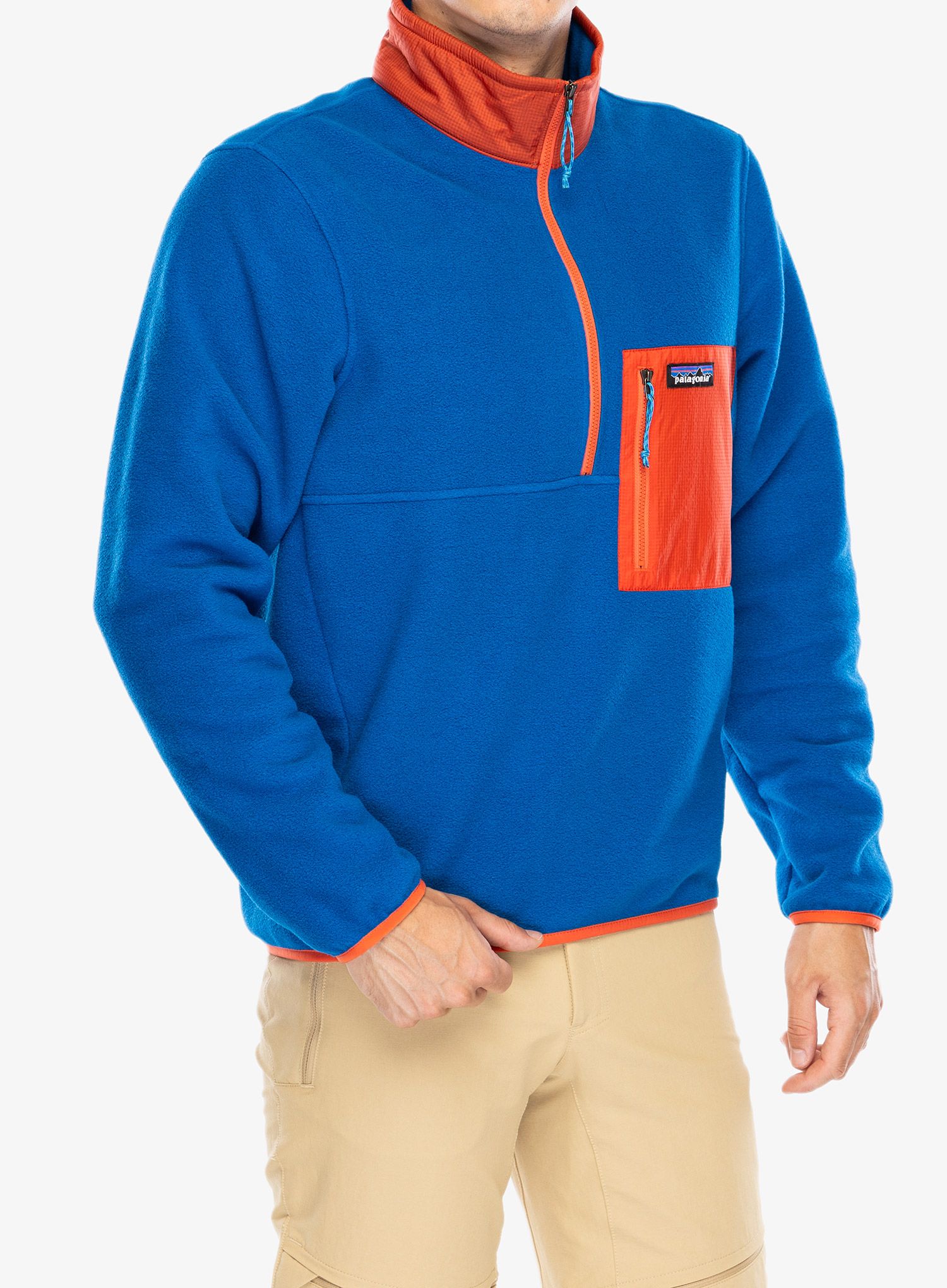 Mikina bez kapuce Patagonia Microdini 1/2 Zip - endless blue
