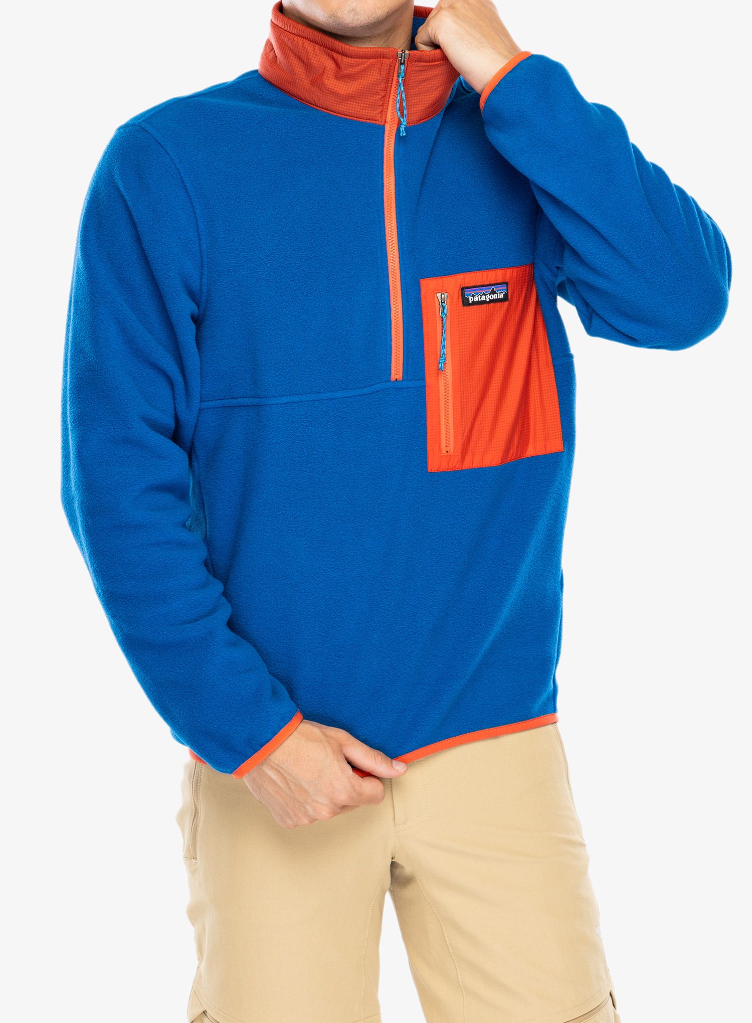 Mikina bez kapuce Patagonia Microdini 1/2 Zip - endless blue
