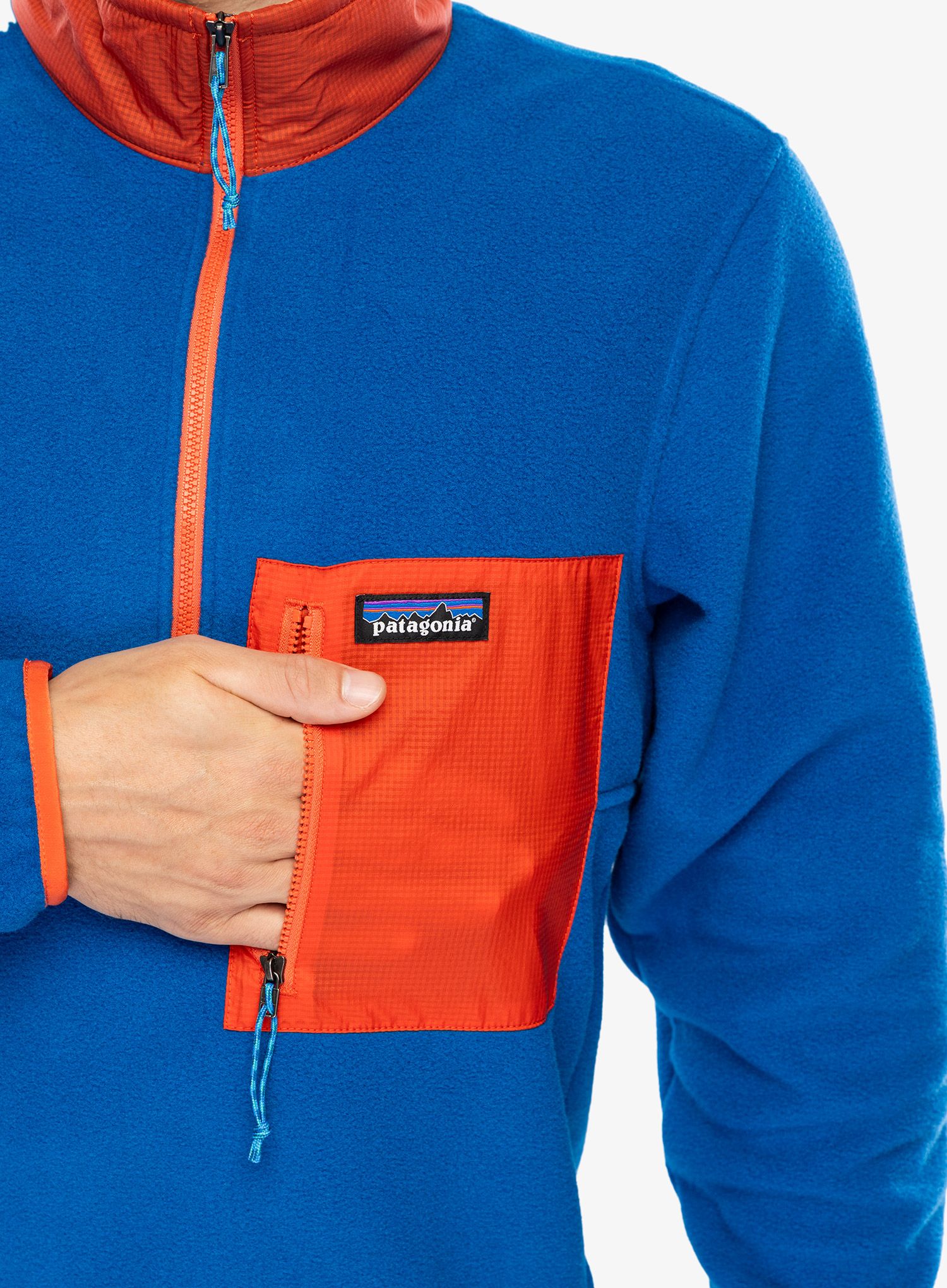 Mikina bez kapuce Patagonia Microdini 1/2 Zip - endless blue
