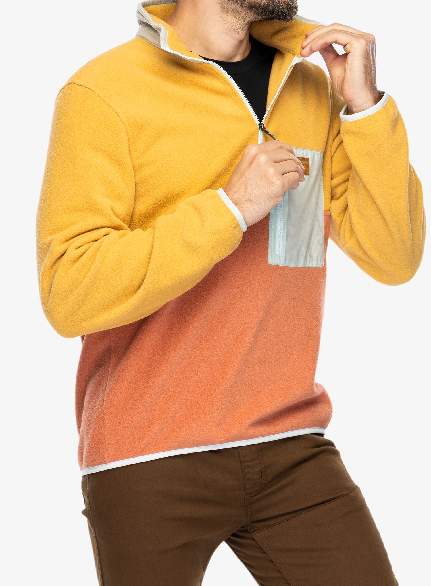 Mikina se zipem Patagonia Microdini 1/2 Zip - sienna clay