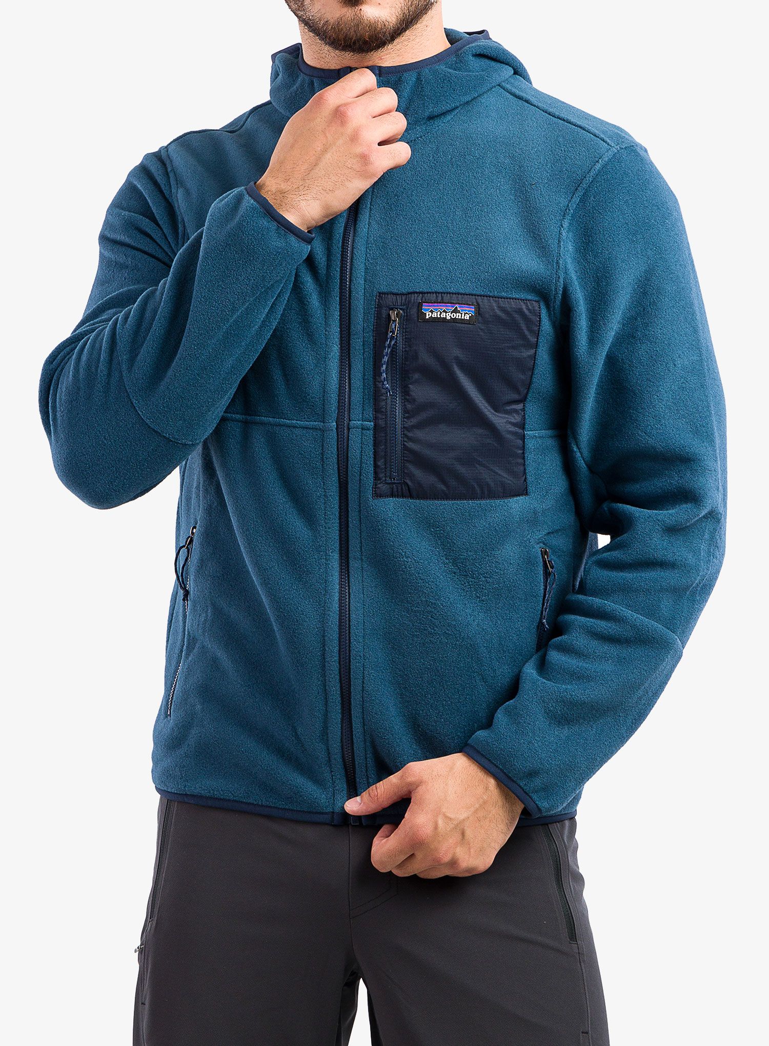 Mikina s kapucí Patagonia Microdini Hoody - tidepool blue
