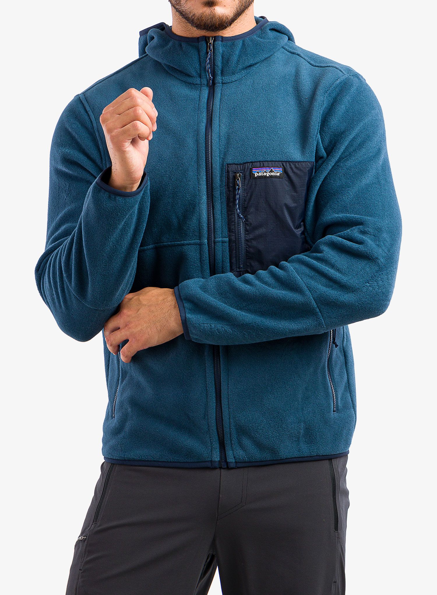 Mikina s kapucí Patagonia Microdini Hoody - tidepool blue