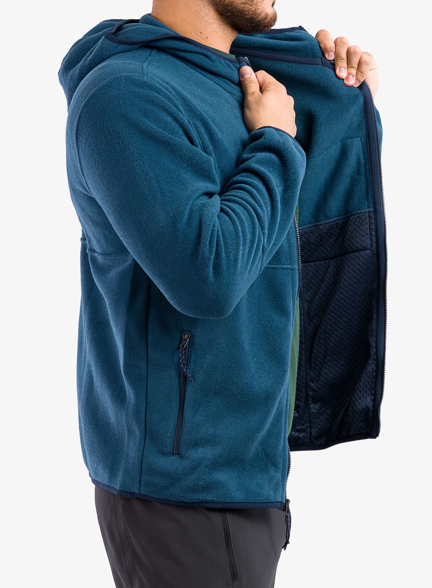 Mikina s kapucí Patagonia Microdini Hoody - tidepool blue