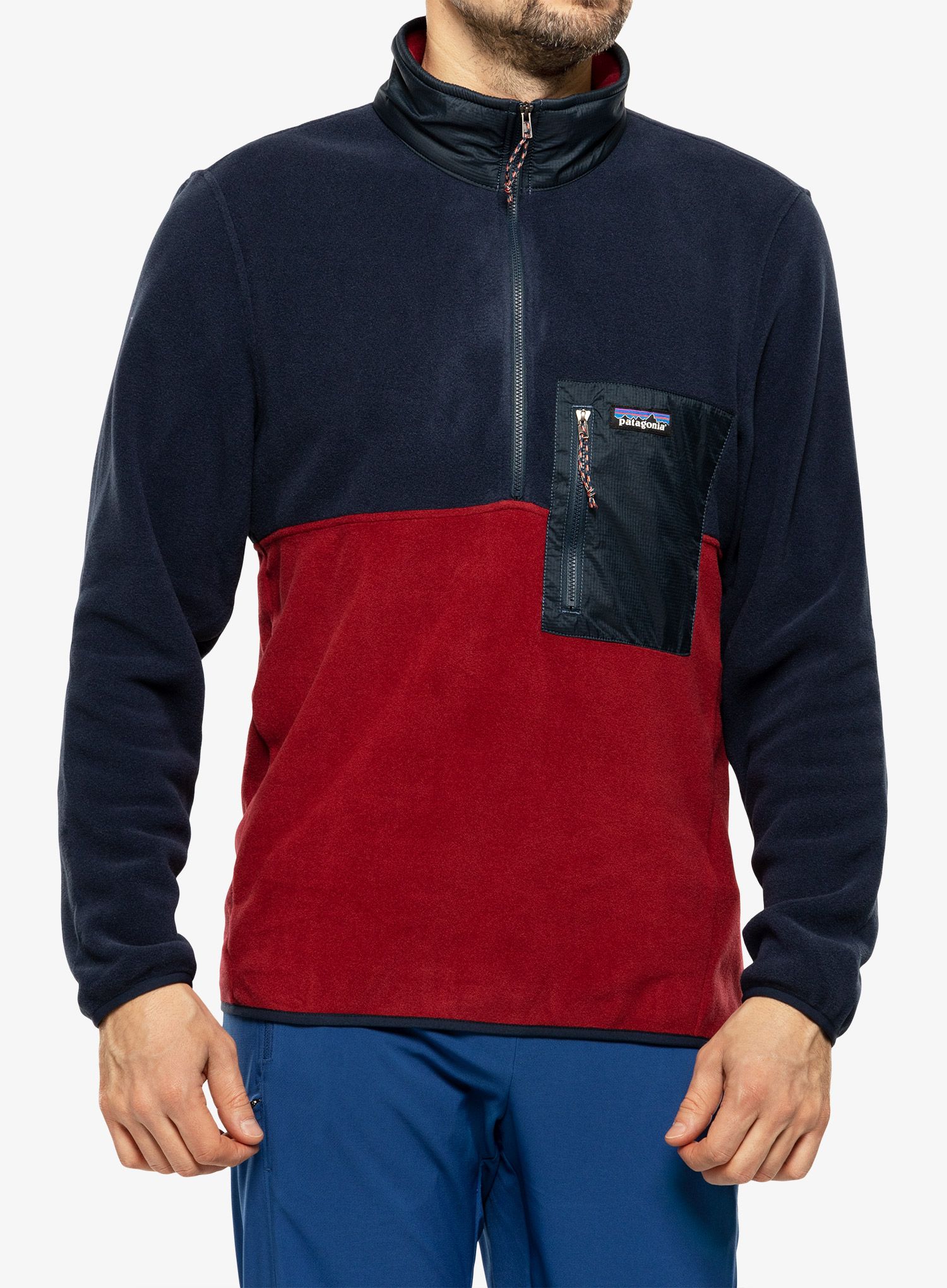 Fleecová mikina Patagonia Microdini - wax red