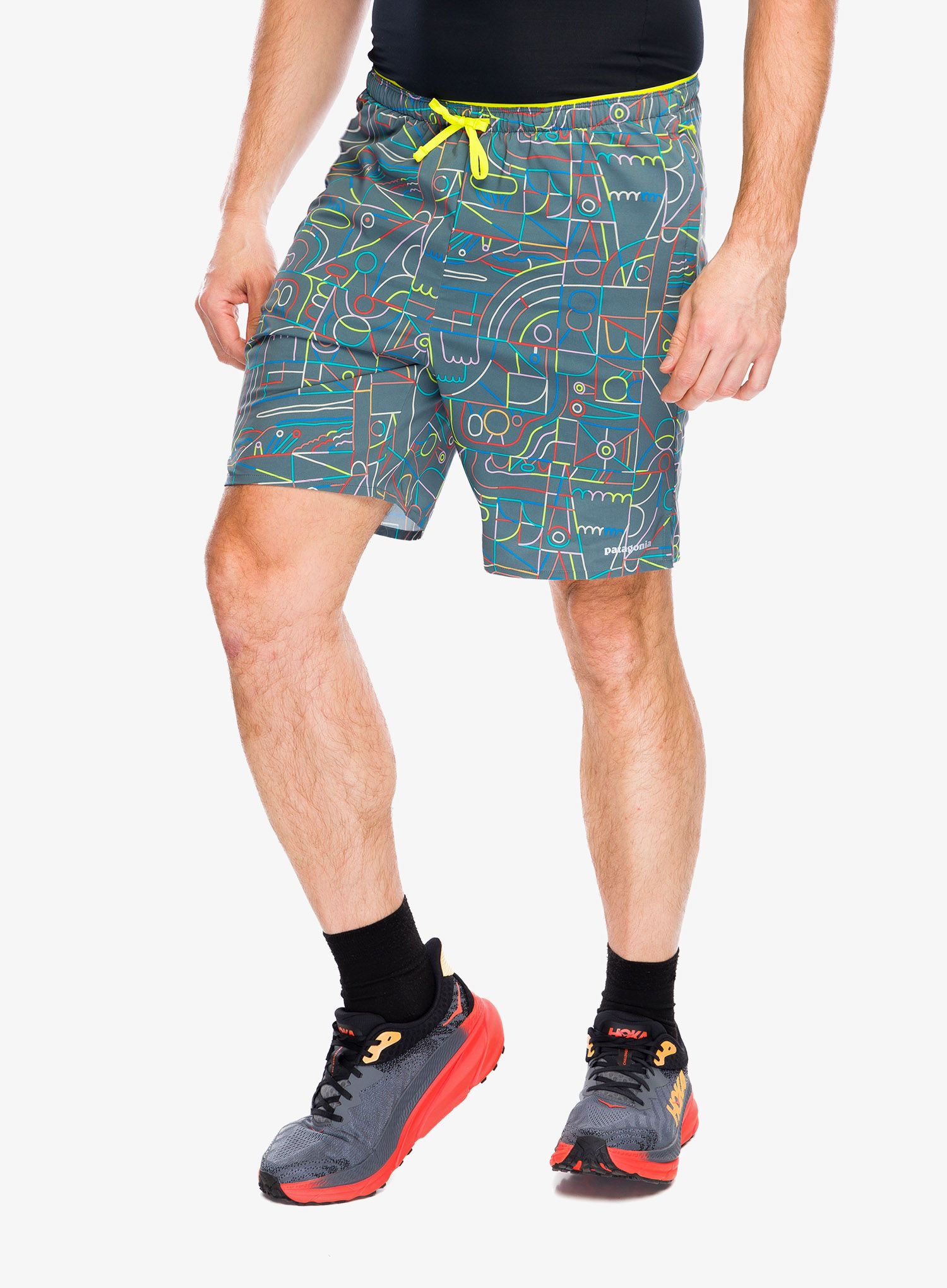 Běžecké kraťasy Patagonia Multi Trails Shorts 8in - lose yourself/green