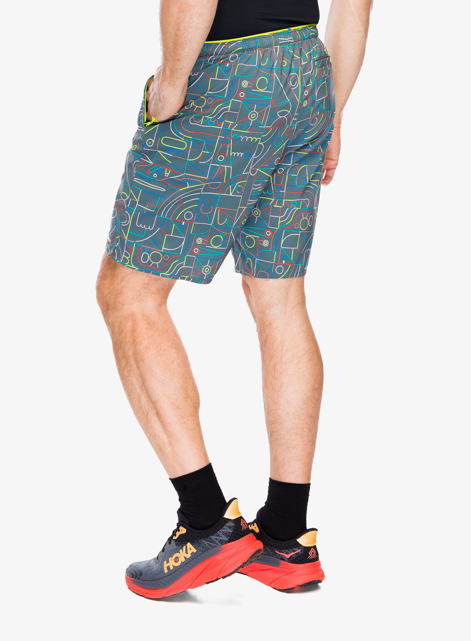 Běžecké kraťasy Patagonia Multi Trails Shorts 8in - lose yourself/green