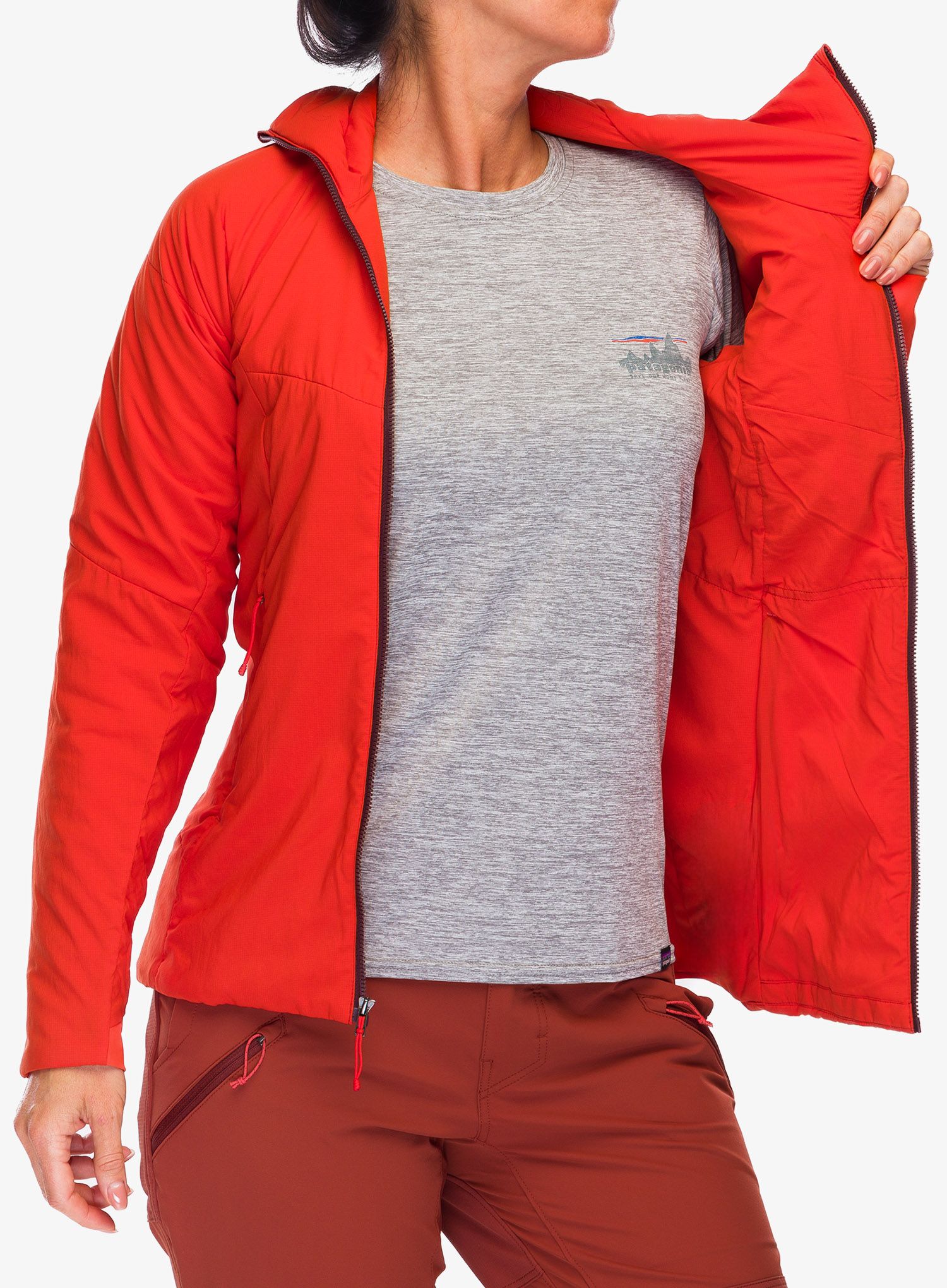 Dámská zateplená bunda Patagonia Nano-Air Hoody - red
