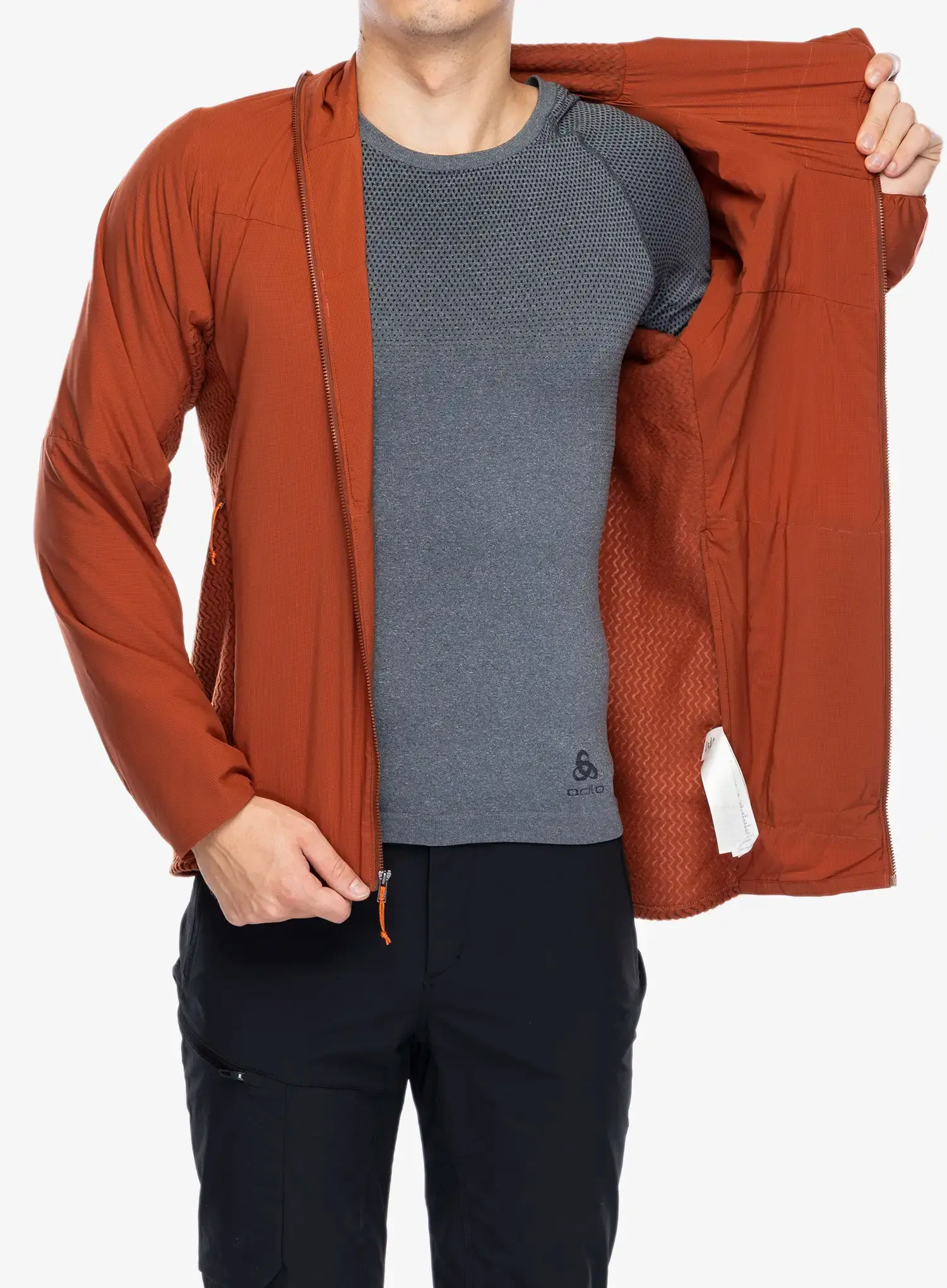 Hybridní bunda Patagonia Nano-Air Light Hybrid Hoody - burnished red