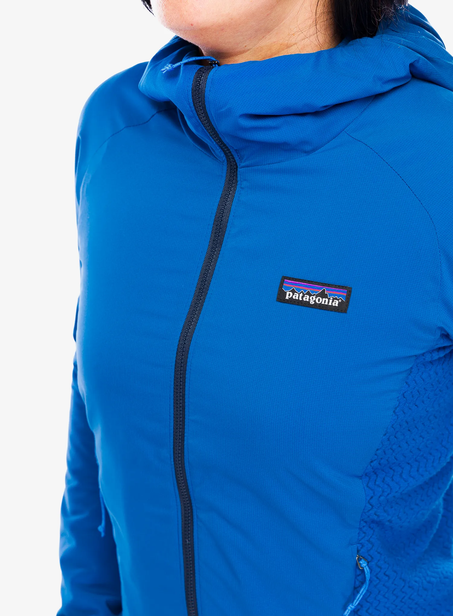 Hybridní bunda dámská Patagonia Nano-Air Light Hybrid Hoody - endles blue