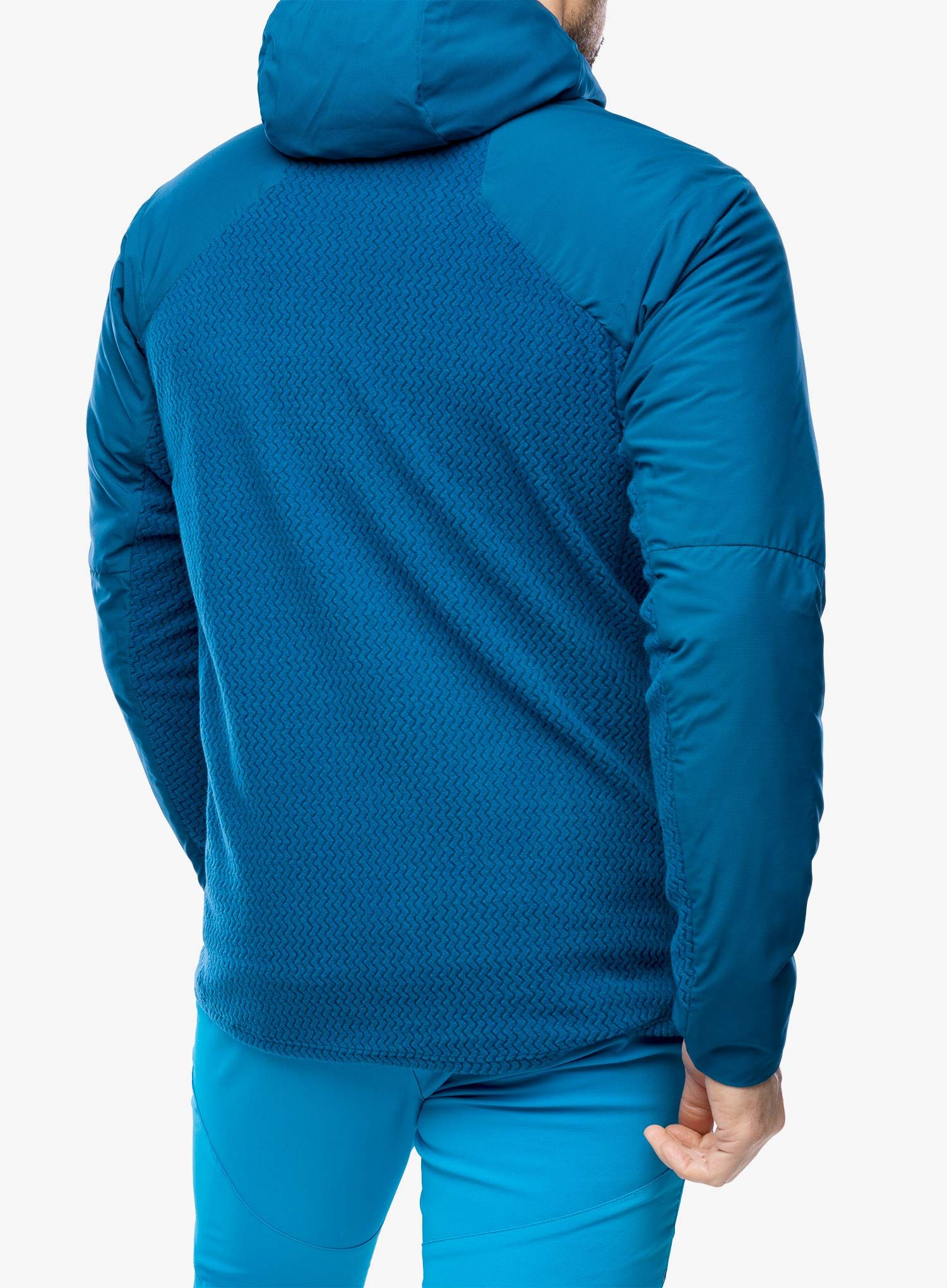 Hybridní bunda Patagonia Nano-Air Light Hybrid Hoody - lagom blue
