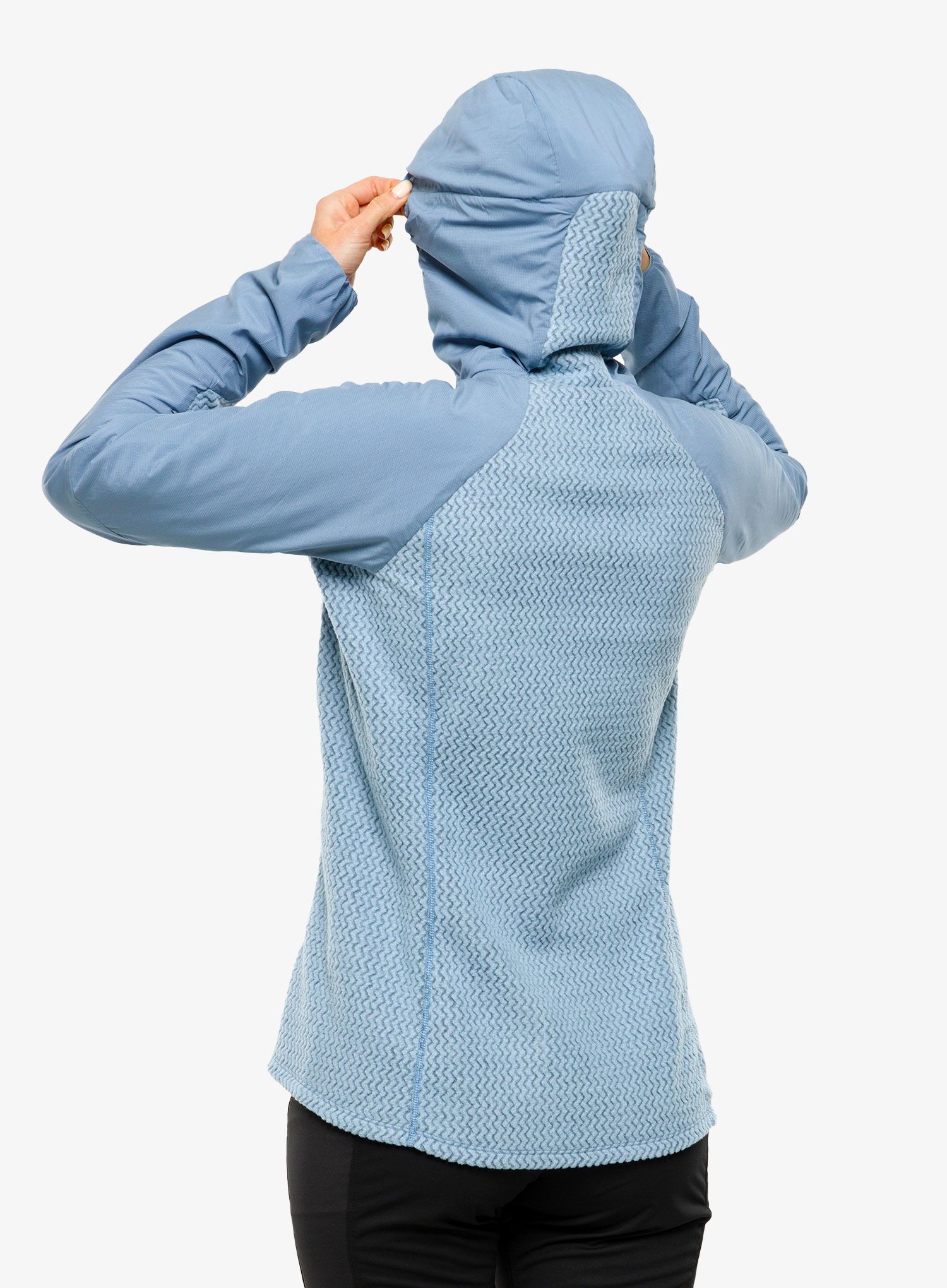 Hybridní bunda dámská Patagonia Nano-Air Light Hybrid Hoody - light plume grey