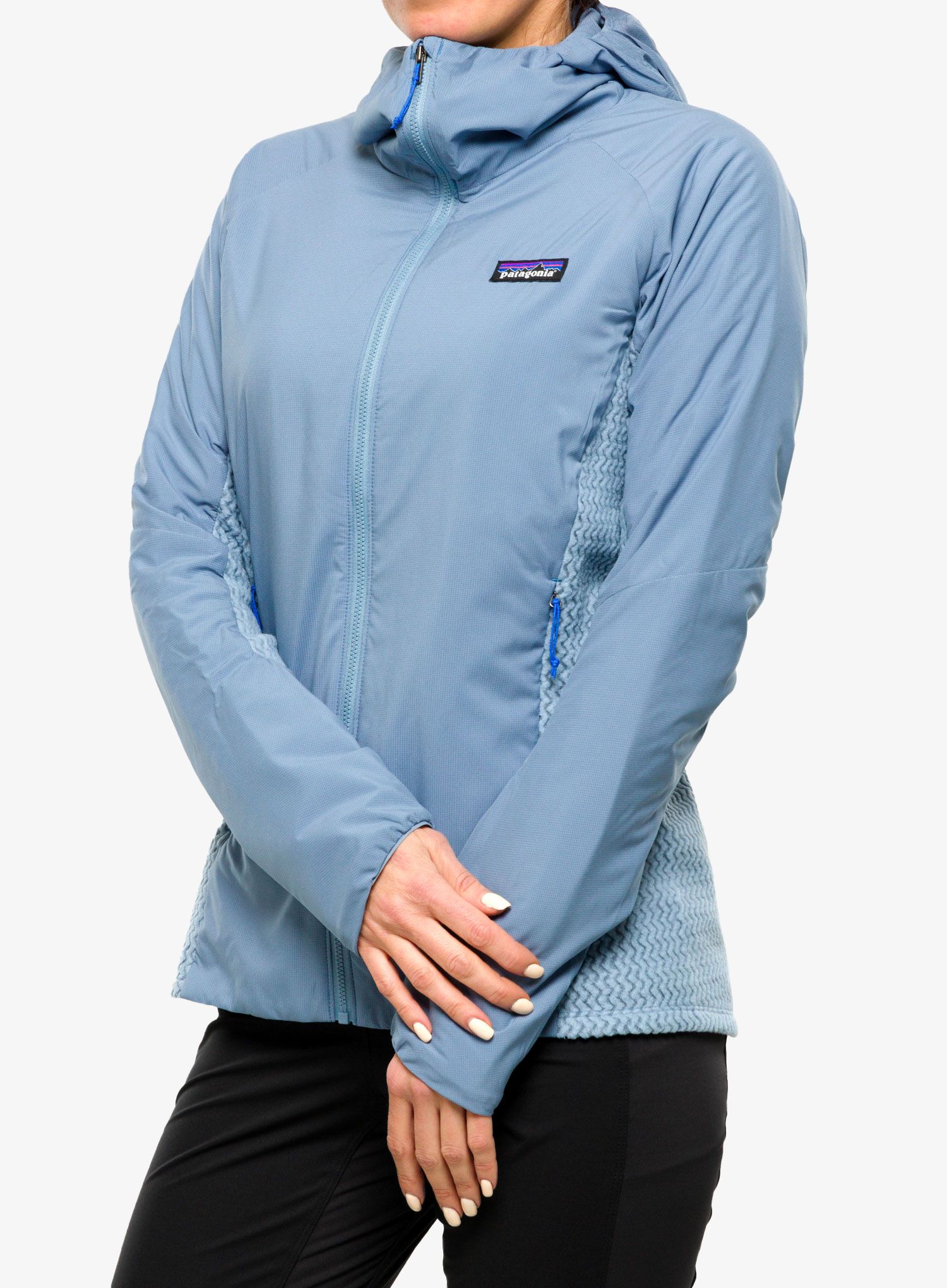 Hybridní bunda dámská Patagonia Nano-Air Light Hybrid Hoody - light plume grey
