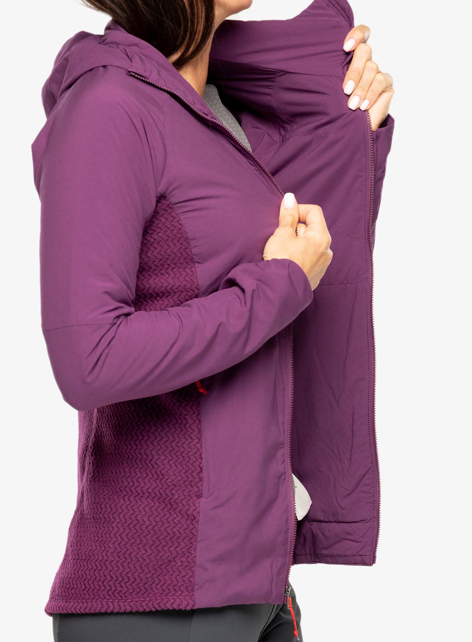 Hybridní bunda dámská Patagonia Nano-Air Light Hybrid Hoody - night plum