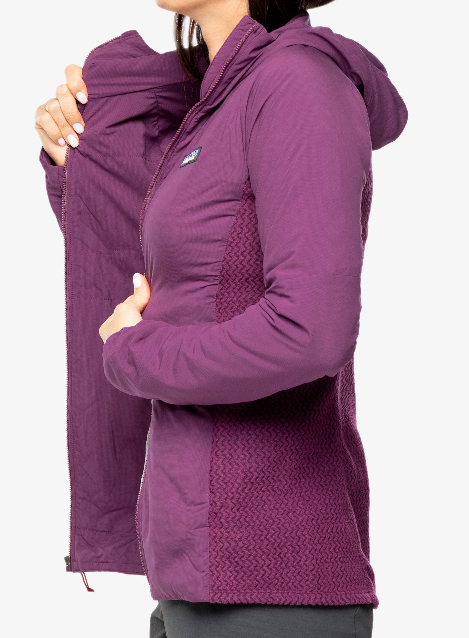 Hybridní bunda dámská Patagonia Nano-Air Light Hybrid Hoody - night plum