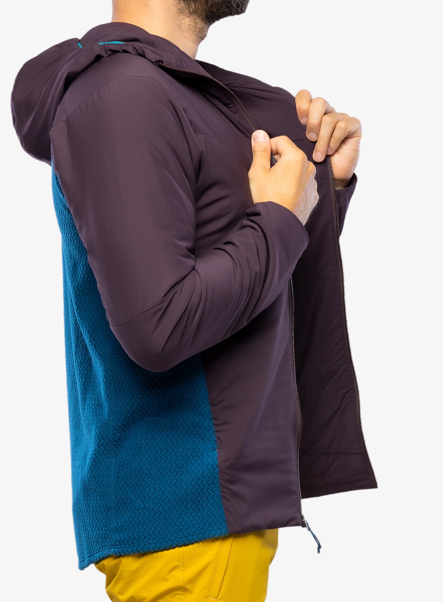 Pánská bunda Patagonia Nano-Air Light Hybrid Hoody - obsidian plum
