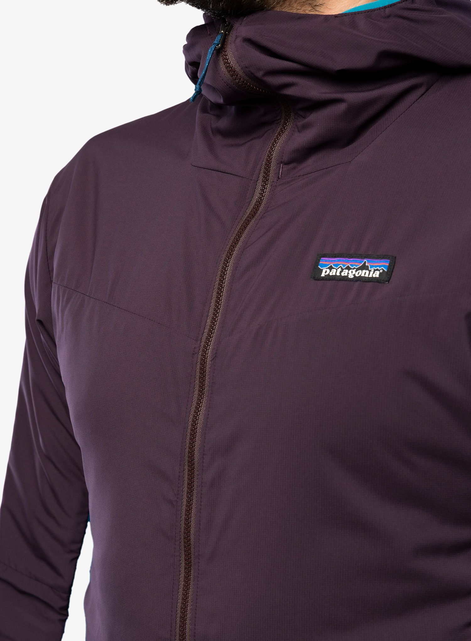 Pánská bunda Patagonia Nano-Air Light Hybrid Hoody - obsidian plum