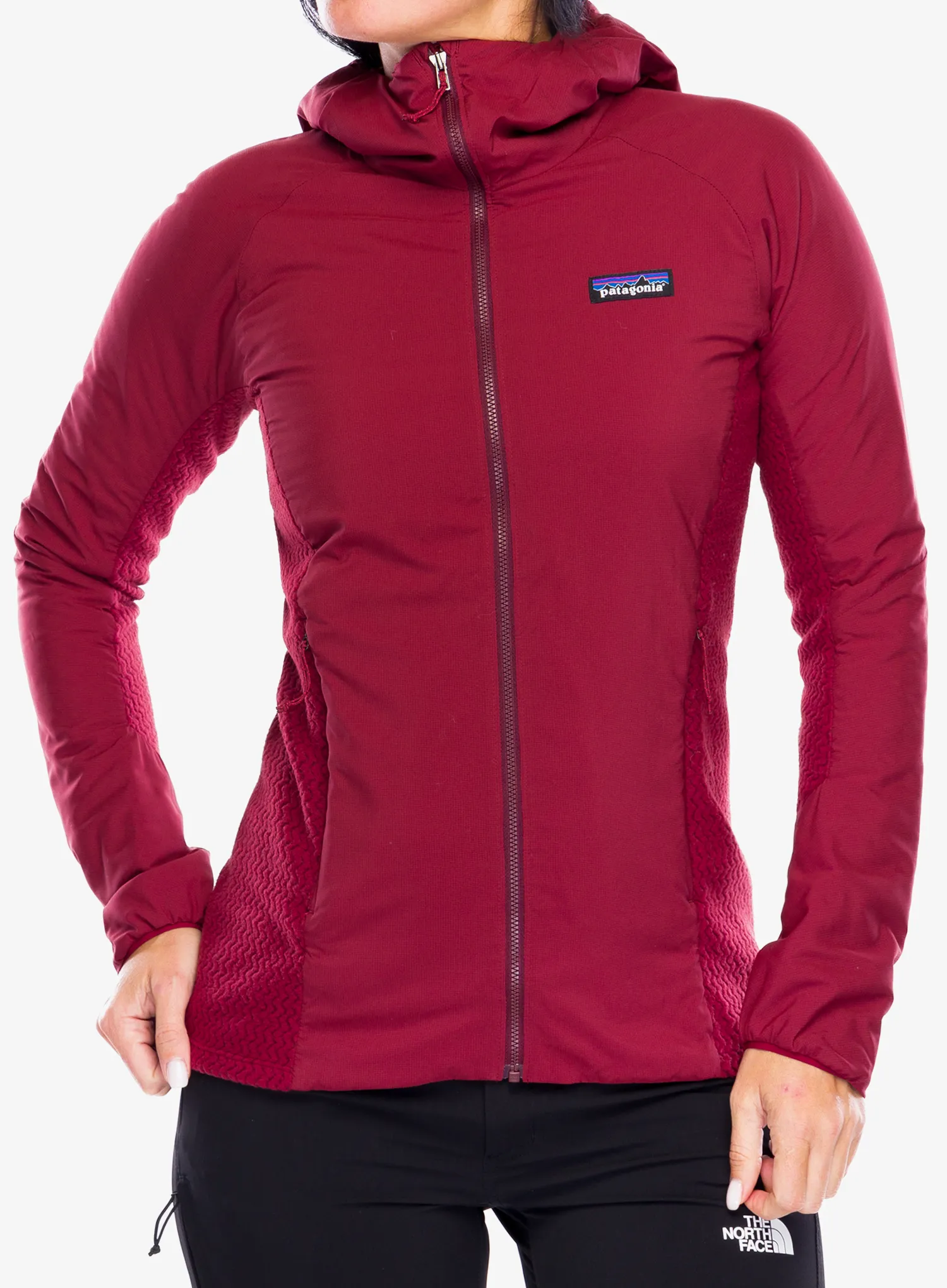 Hybridní bunda dámská Patagonia Nano-Air Light Hybrid Hoody - oxide red