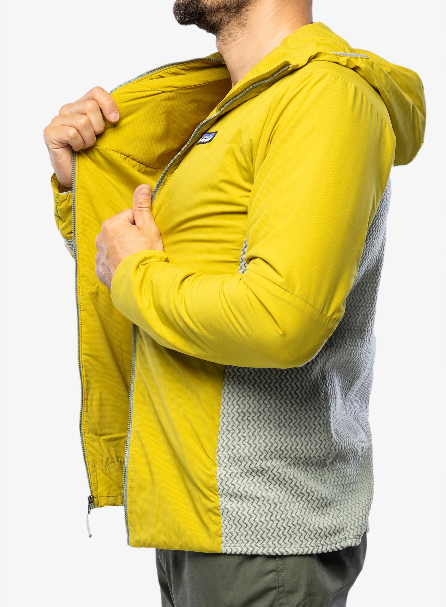 Hybridní bunda Patagonia Nano-Air Light Hybrid Hoody - shrub green