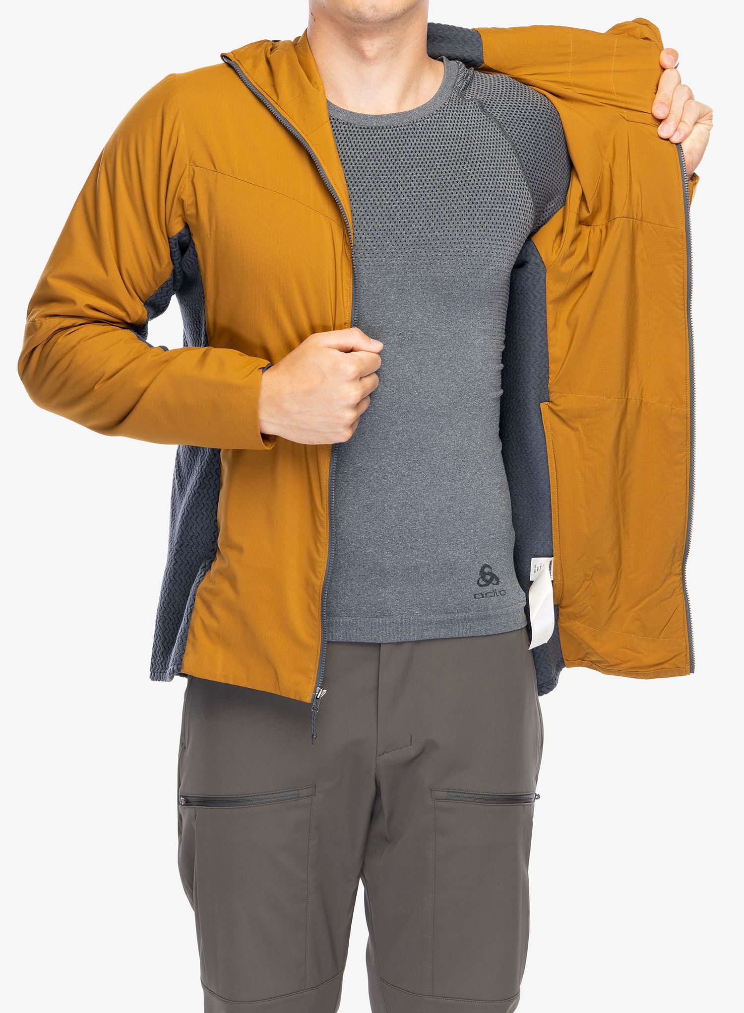 Hybridní bunda Patagonia Nano-Air Light Hybrid Hoody - raptor brown