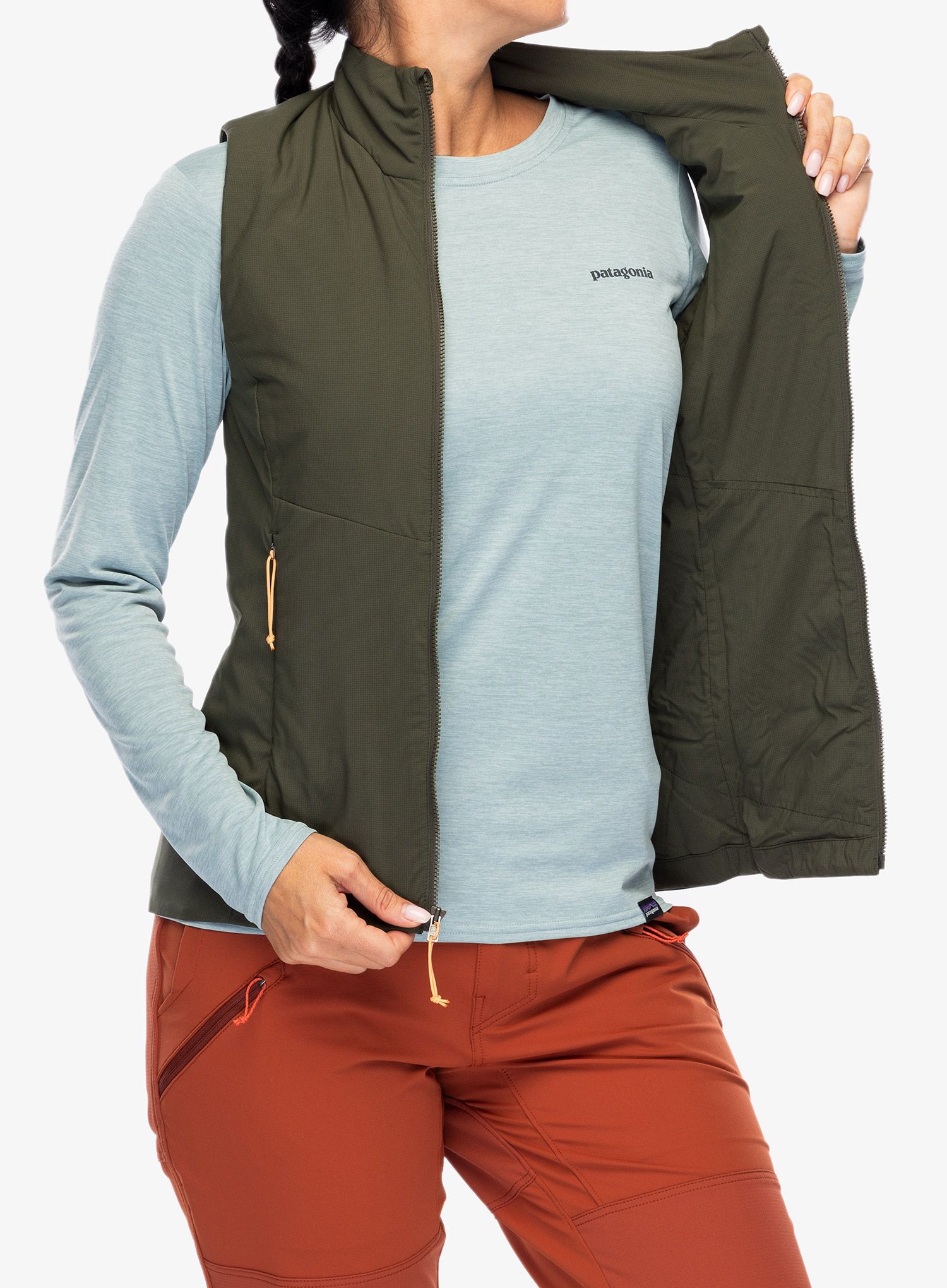 Vesta dámská Patagonia Nano-Air Light Vest - pine needle green