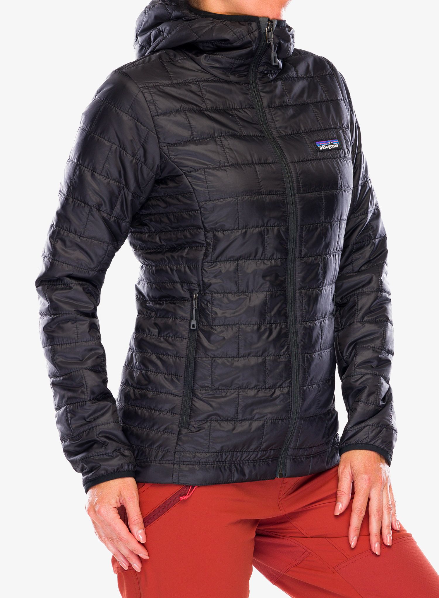 Dámská zateplená bunda Patagonia Nano Puff Hoody - black