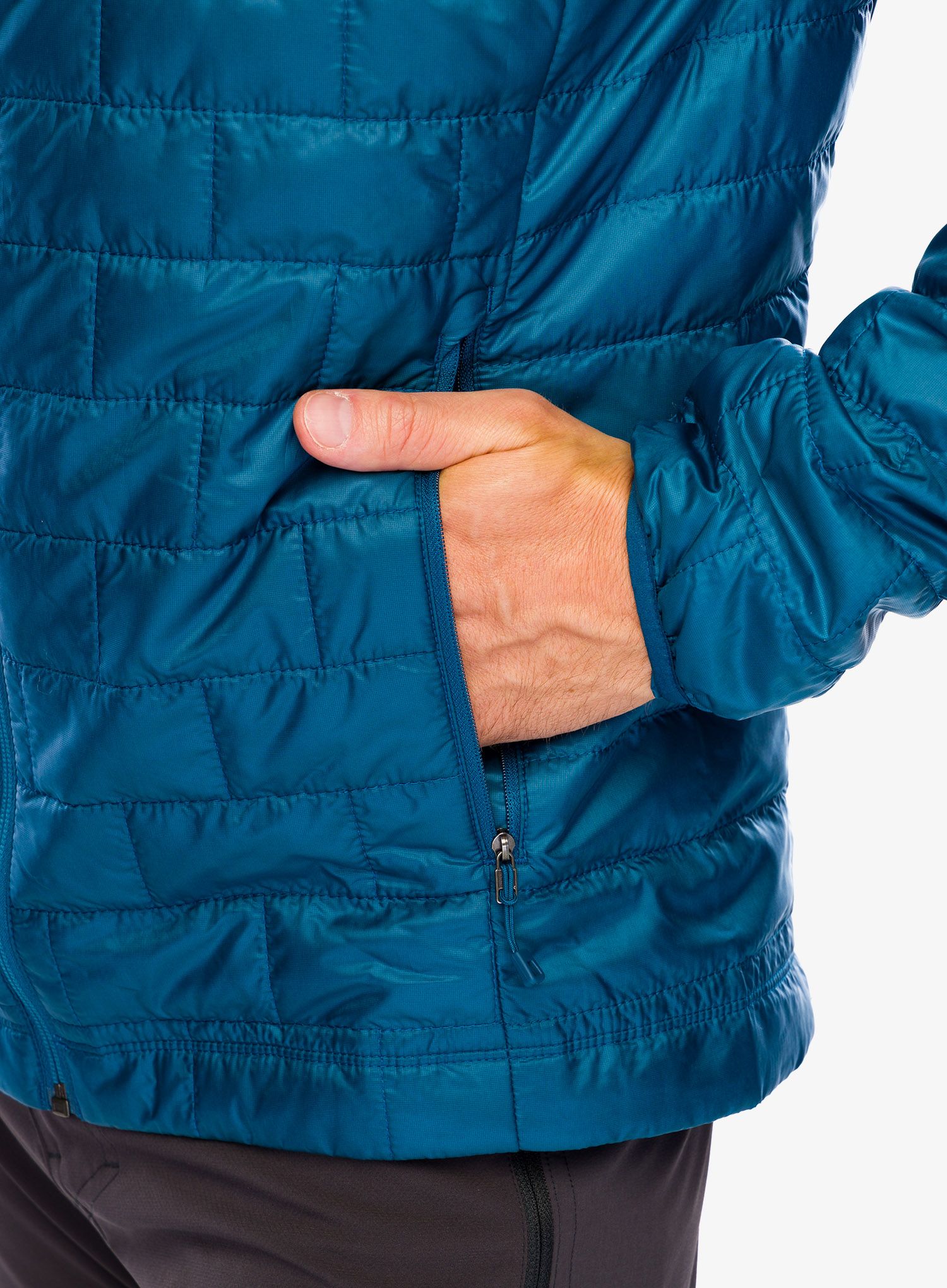Zateplená bunda Patagonia Nano Puff Hoody - lagom blue