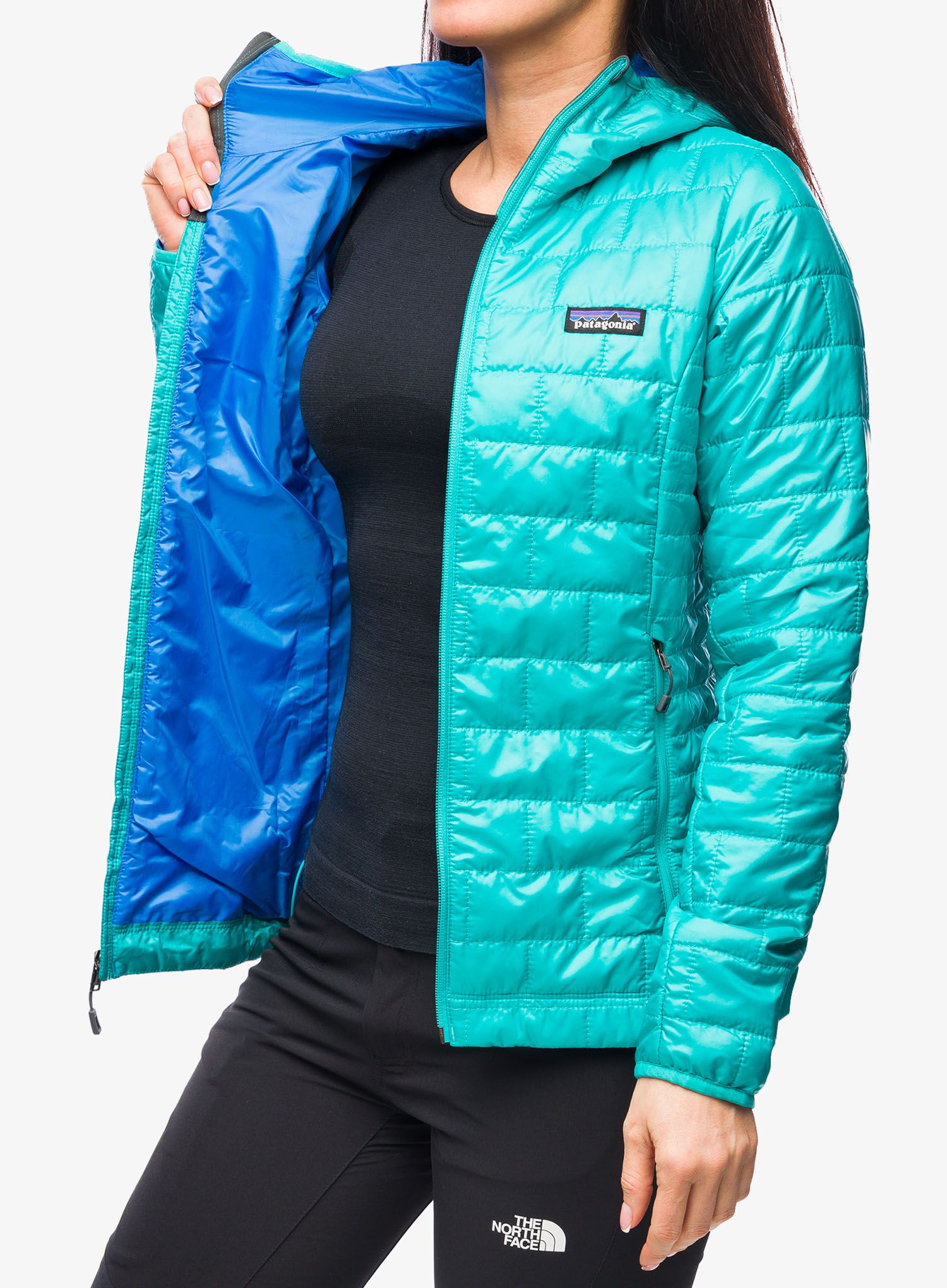 Zateplená bunda dámská Patagonia Nano Puff Hoody - subtidal blue