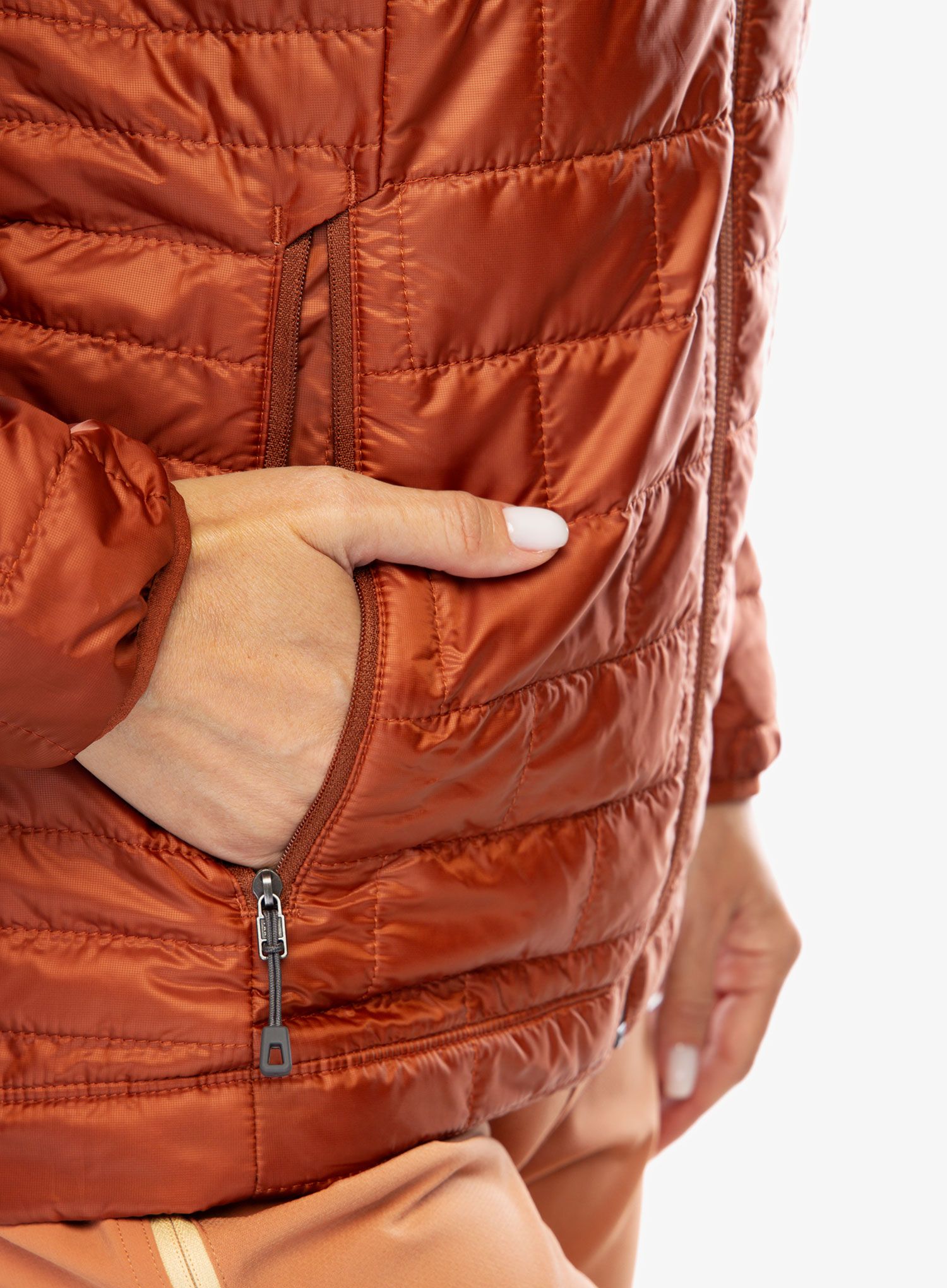 Zateplená bunda dámská Patagonia Nano Puff Hoody - burnished red