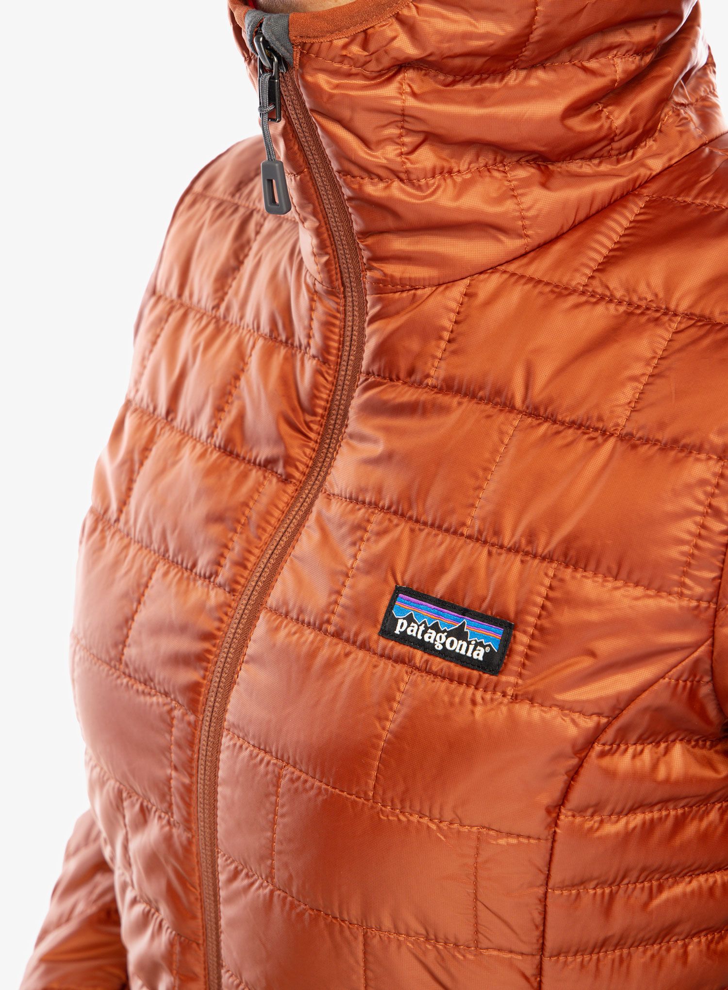 Zateplená bunda dámská Patagonia Nano Puff Hoody - burnished red