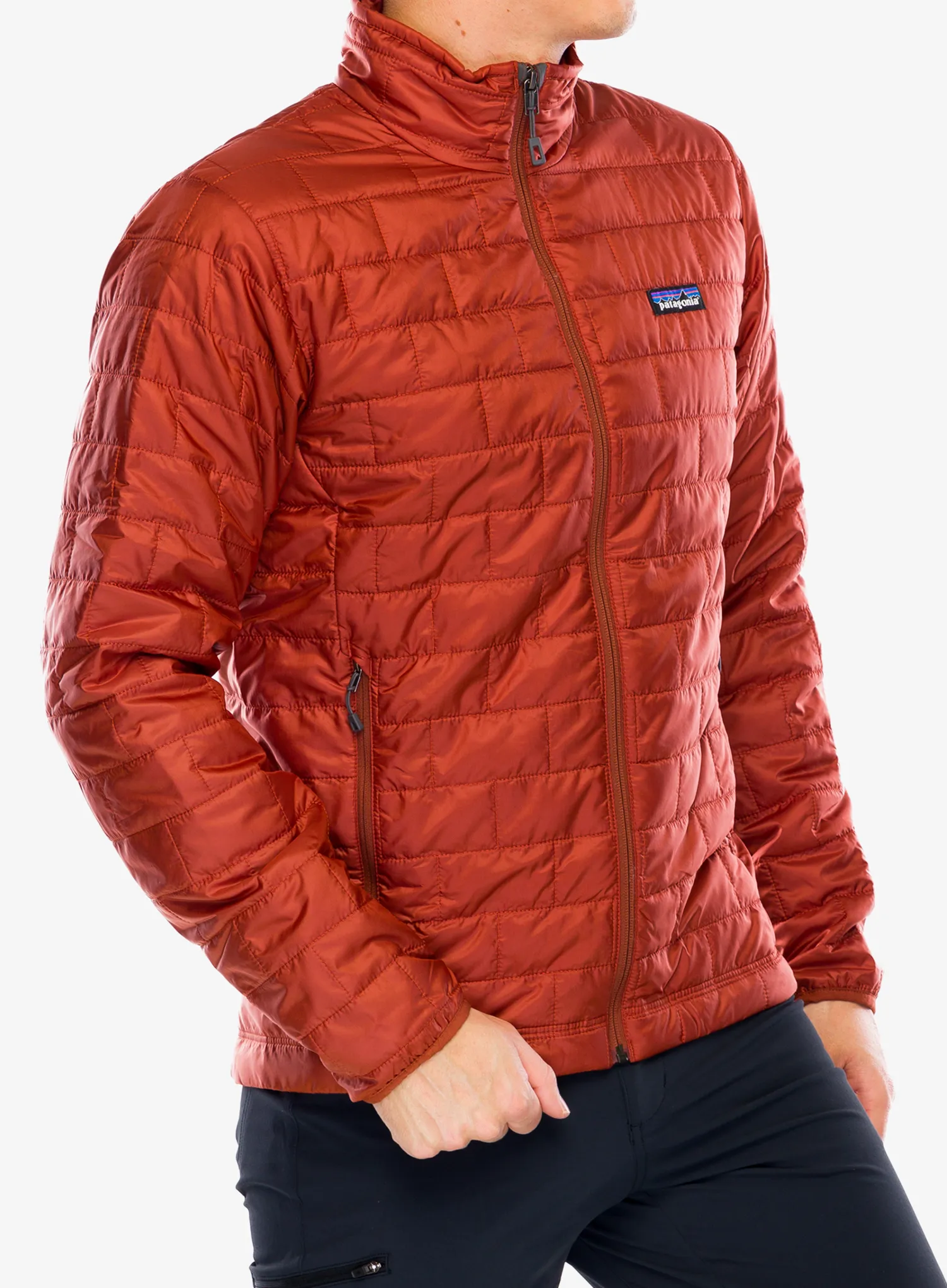 Zateplená bunda Patagonia Nano Puff Jacket - burnished red