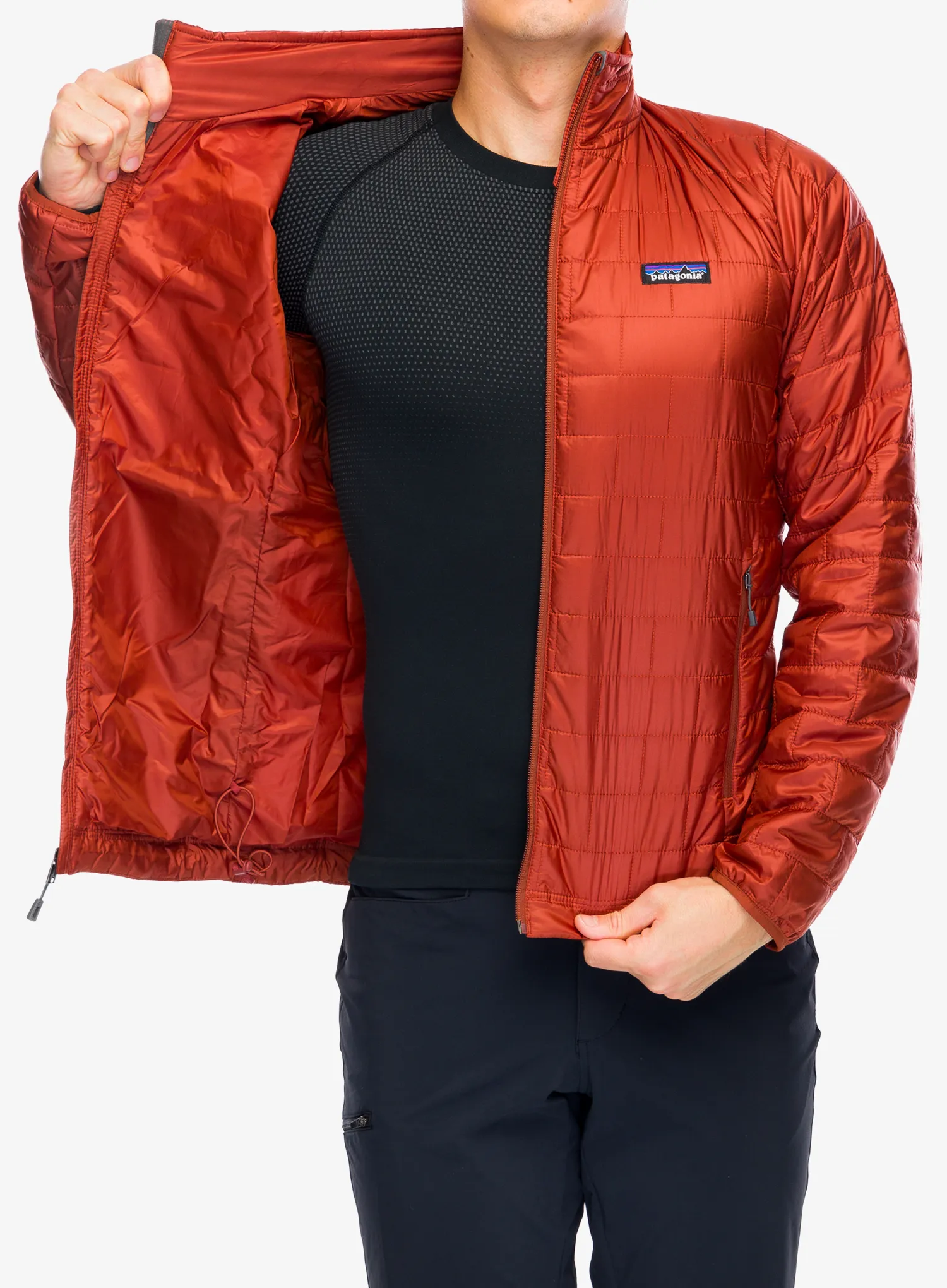 Zateplená bunda Patagonia Nano Puff Jacket - burnished red