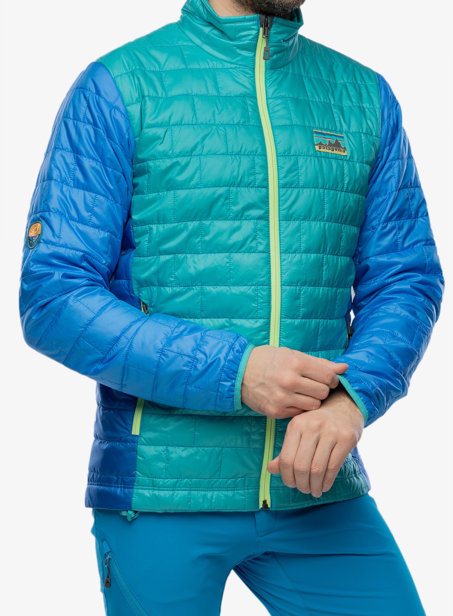 Zateplená bunda Patagonia Nano Puff Jacket - subtidal blue